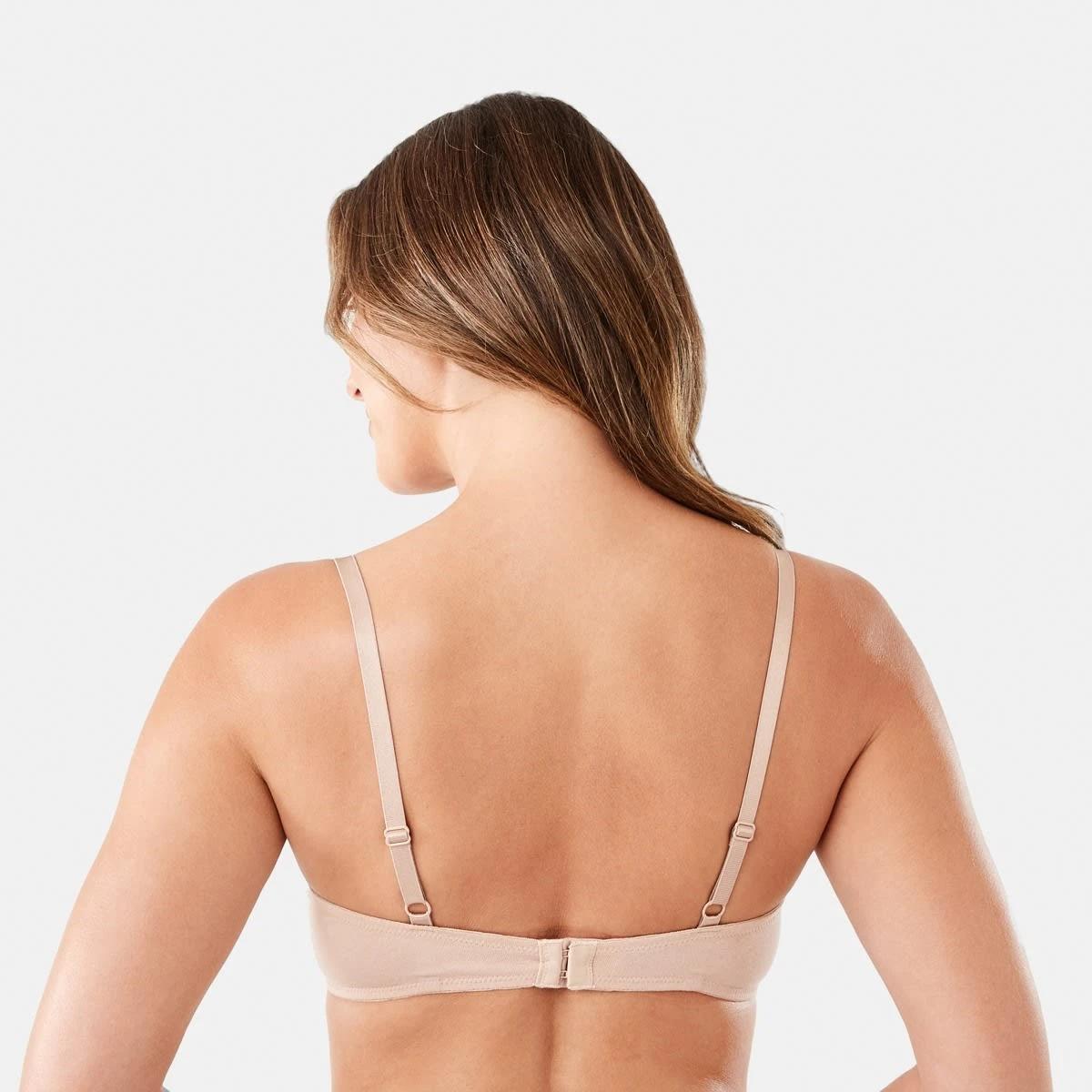 6 2 Pack Cotton T-shirt Bra BLACK, LIGHT FAWN, 6 of 9