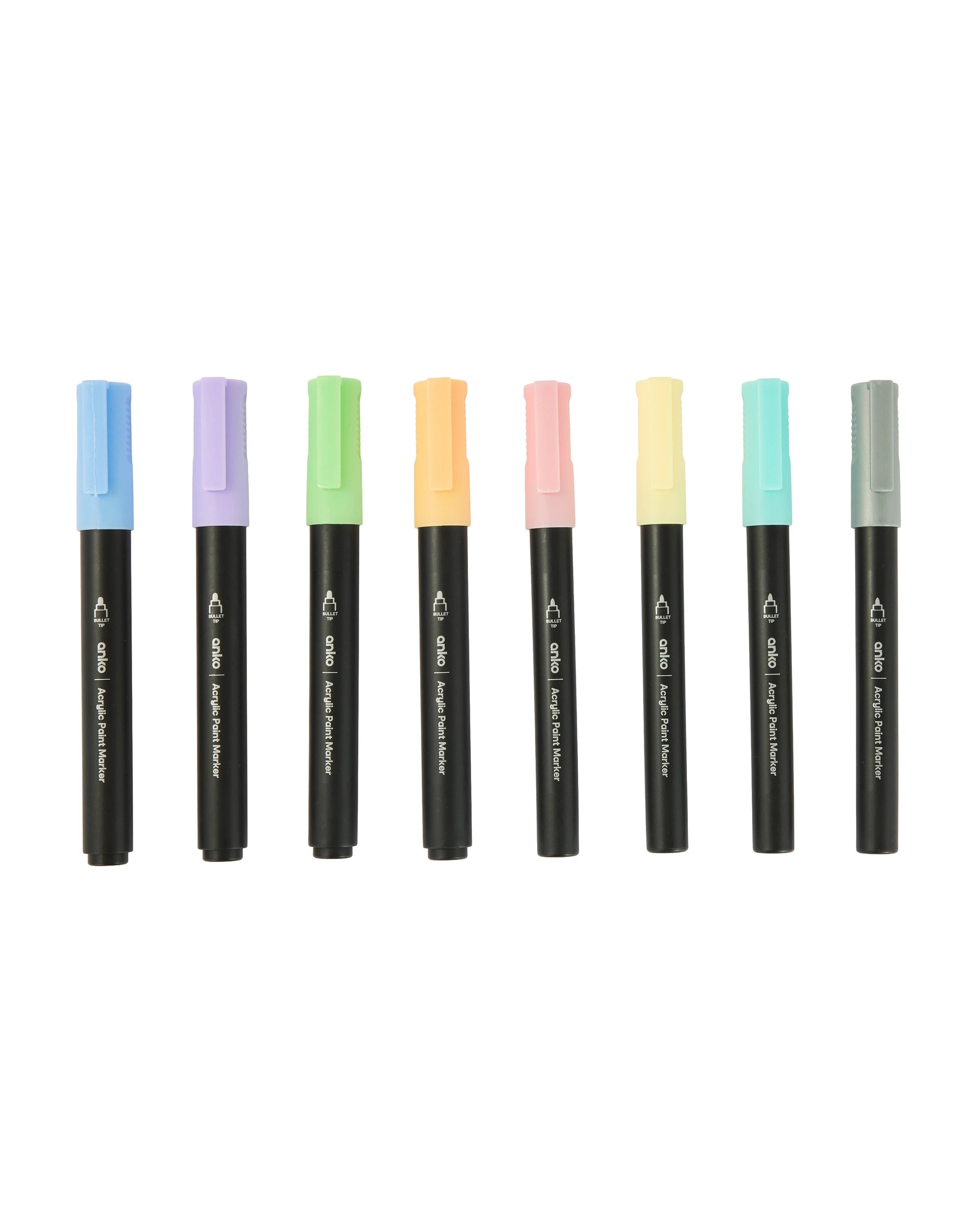 2 8 Pack Acrylic Paint Markers - Orange, 2 of 7