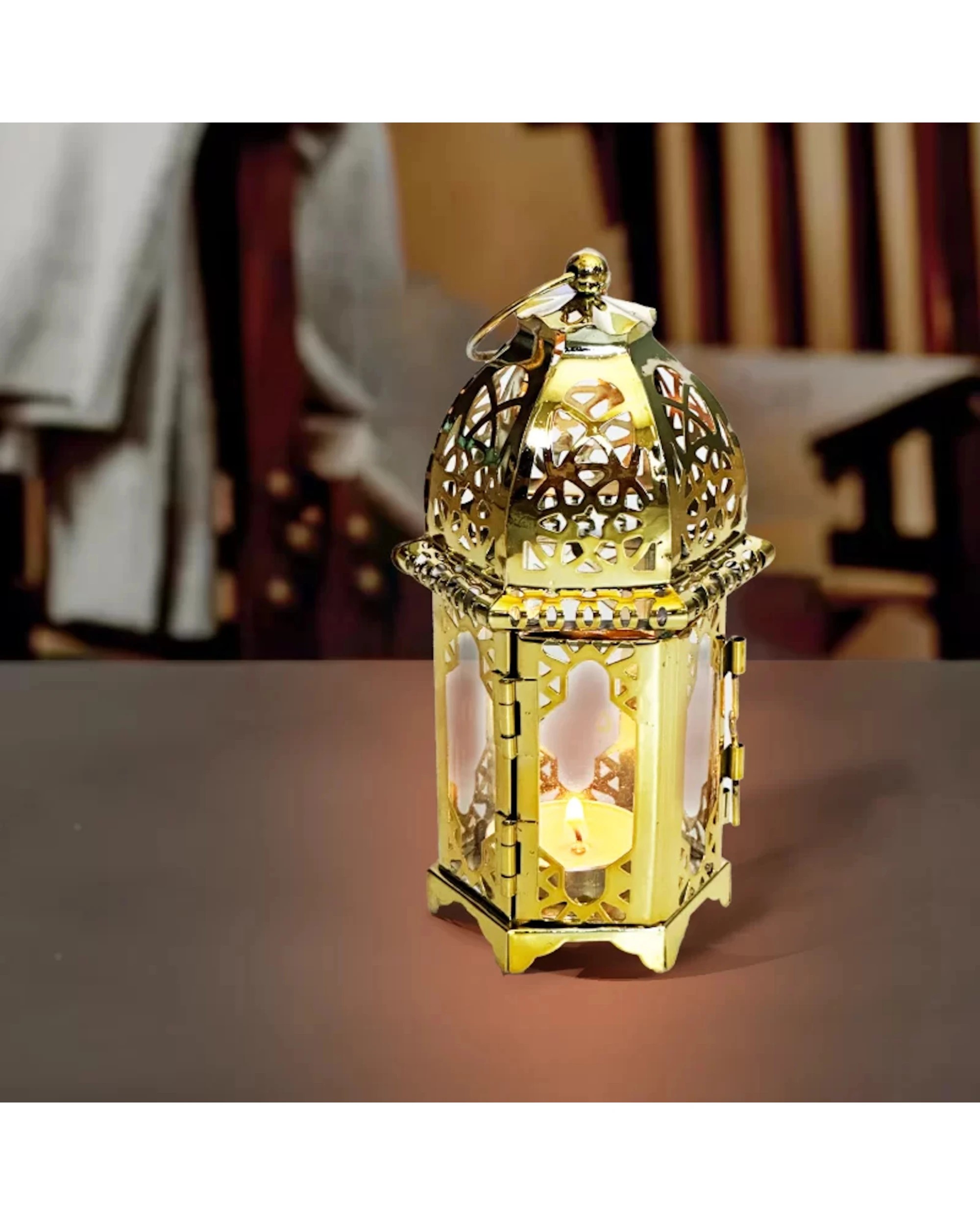 2 Party Maker Lantern Candle Holder Decoration - Gold, 2 of 4