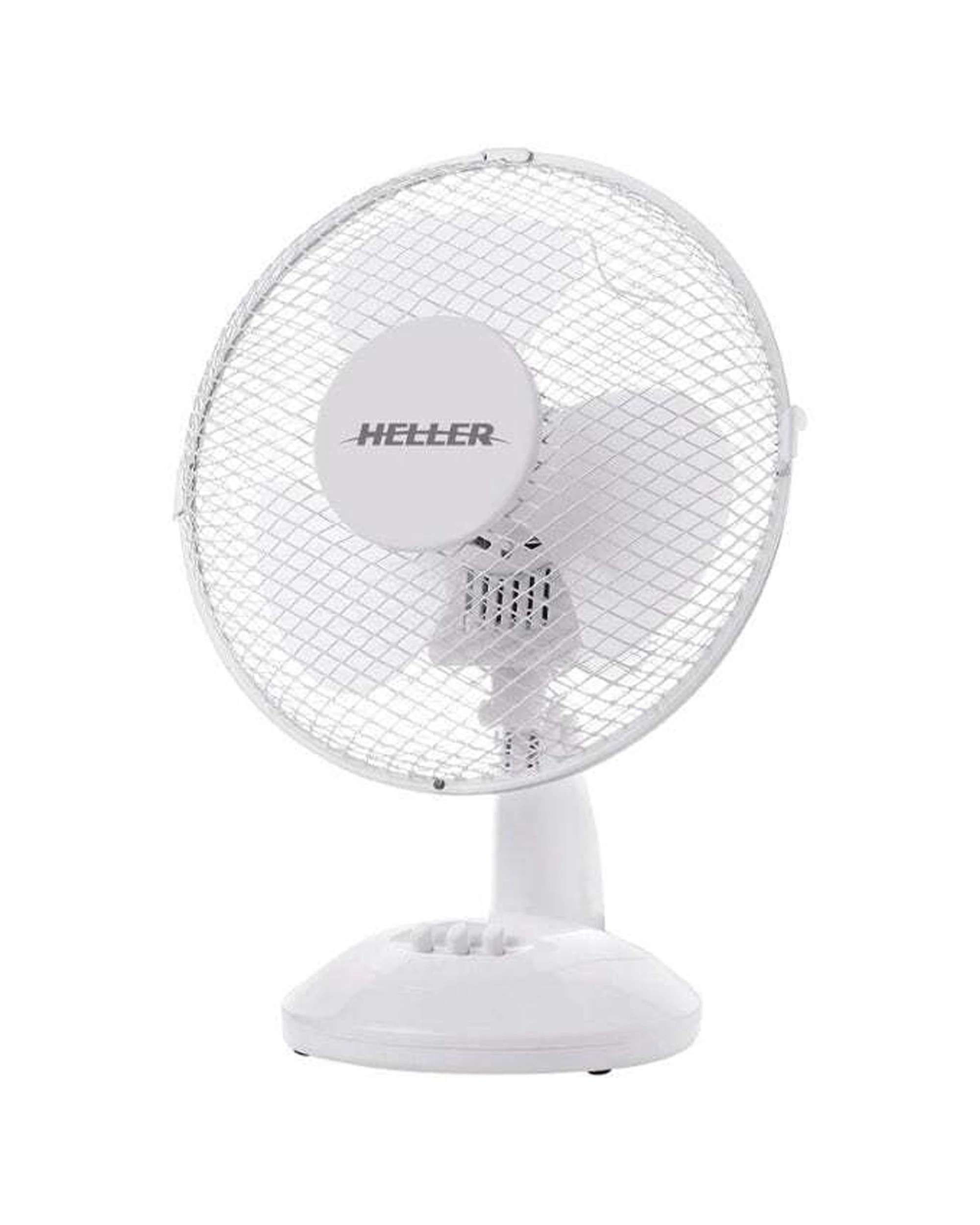 2 Heller 23cm Desk Fan 2 Pack 20 Watt Oscillation Tilt Mesh Grill Dual Speed
 - white, 2 of 3