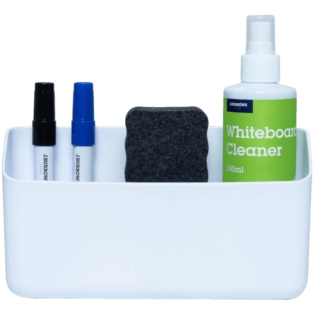 2 J.Burrows Large Magnetic Whiteboard Storage White, 2 of 4