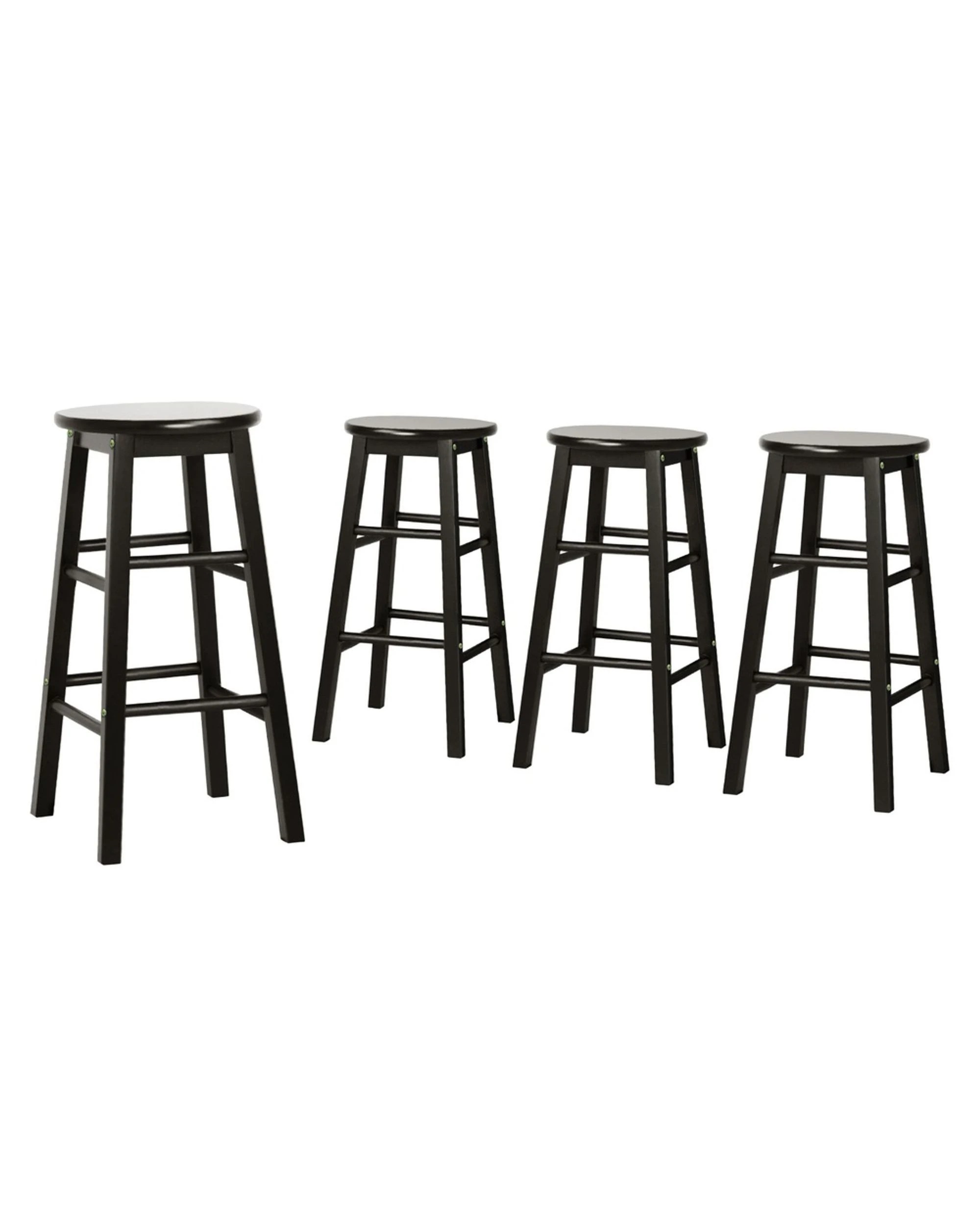 3 Artiss 4x Bar Stools Round Chairs
 - Black, 3 of 3