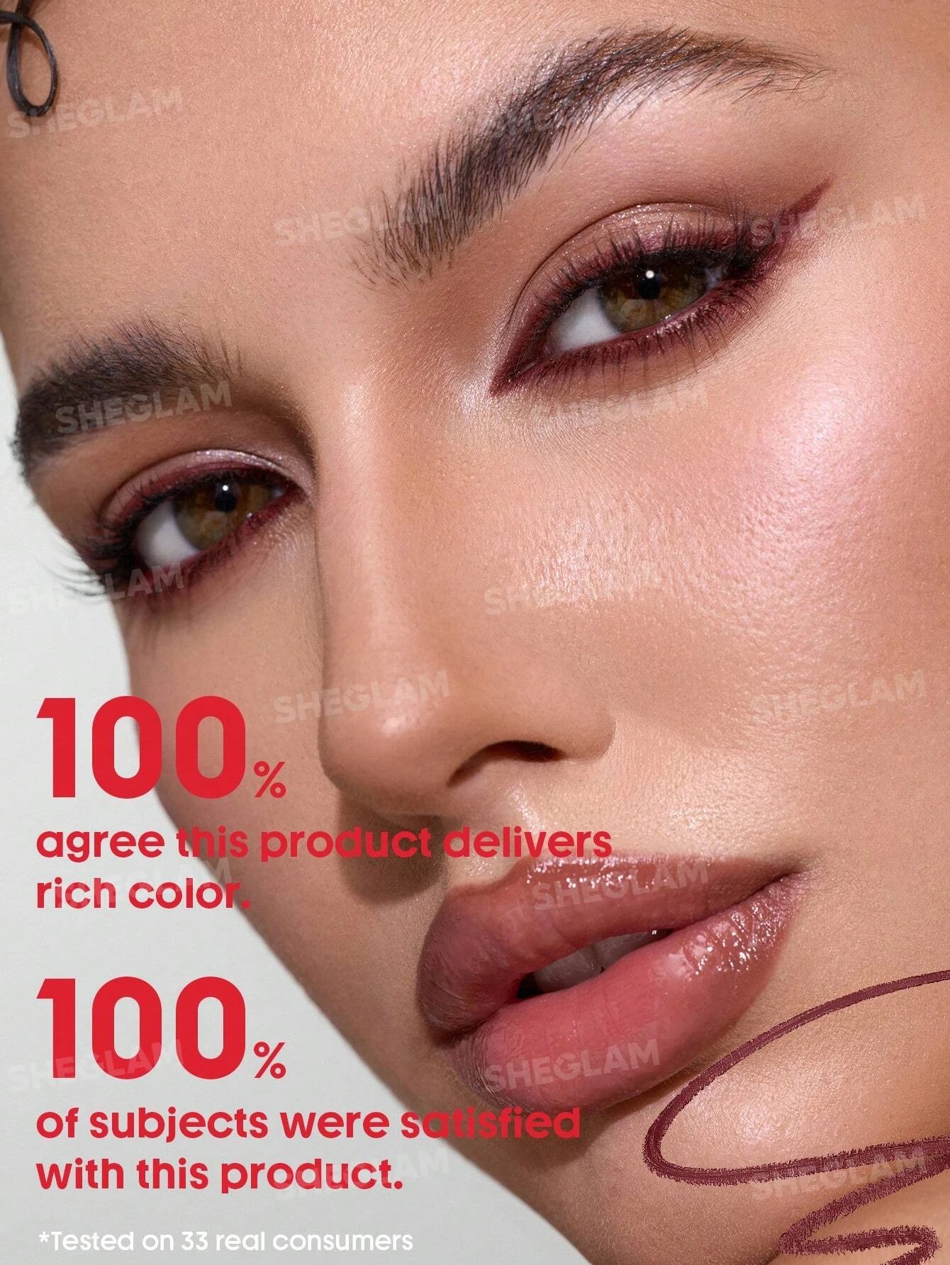 2 SHEGLAM Boldline Longwear Multi-Function Gel Liner - Burgundy, 2 of 6