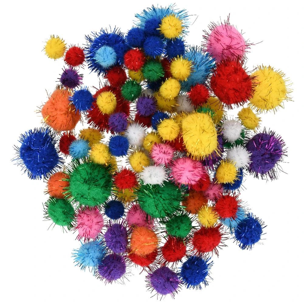 2 Kadink Pom Poms Glitter 100 Pack, 2 of 3