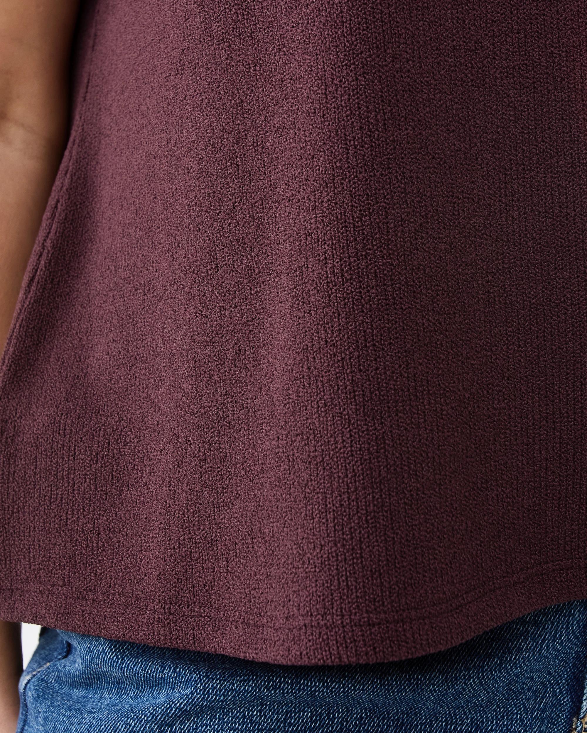 6 Short Extended Sleeve Textured Top Fudge, 6 of 6