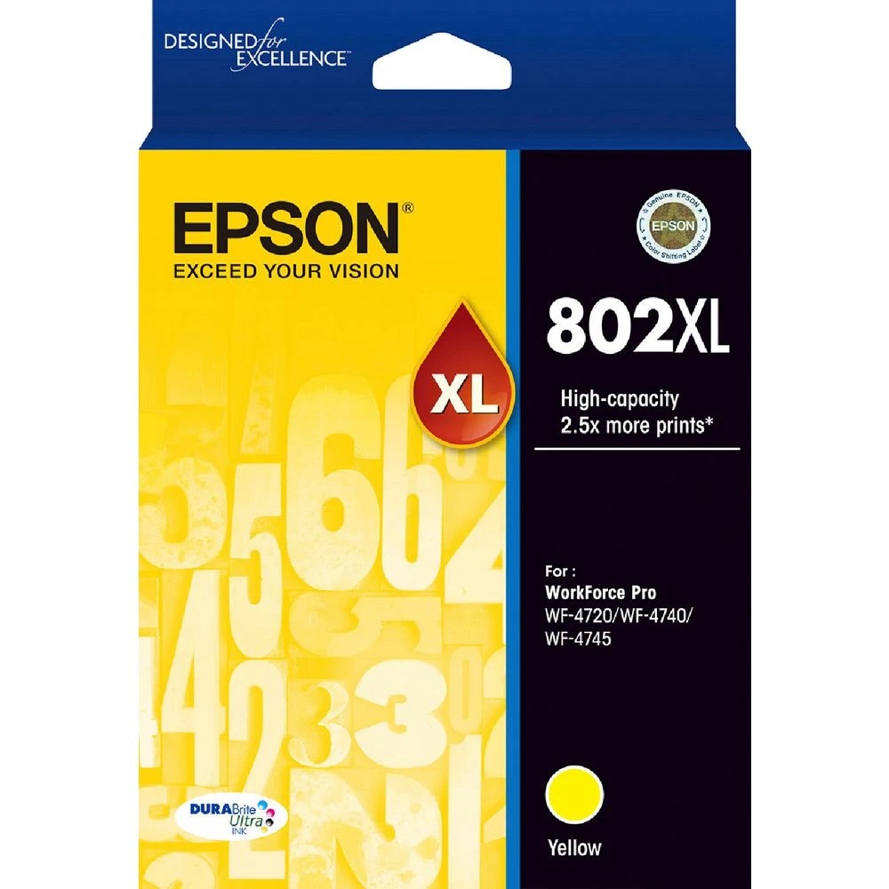 1 Epson 802XL Ink Cartridge Yellow, 1 of 1