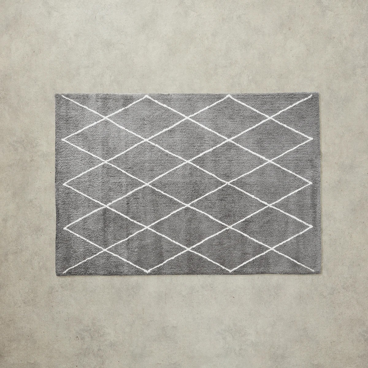 4 Trellis Shag Rug - Grey, Large - 235cm x 160cm, 4 of 7