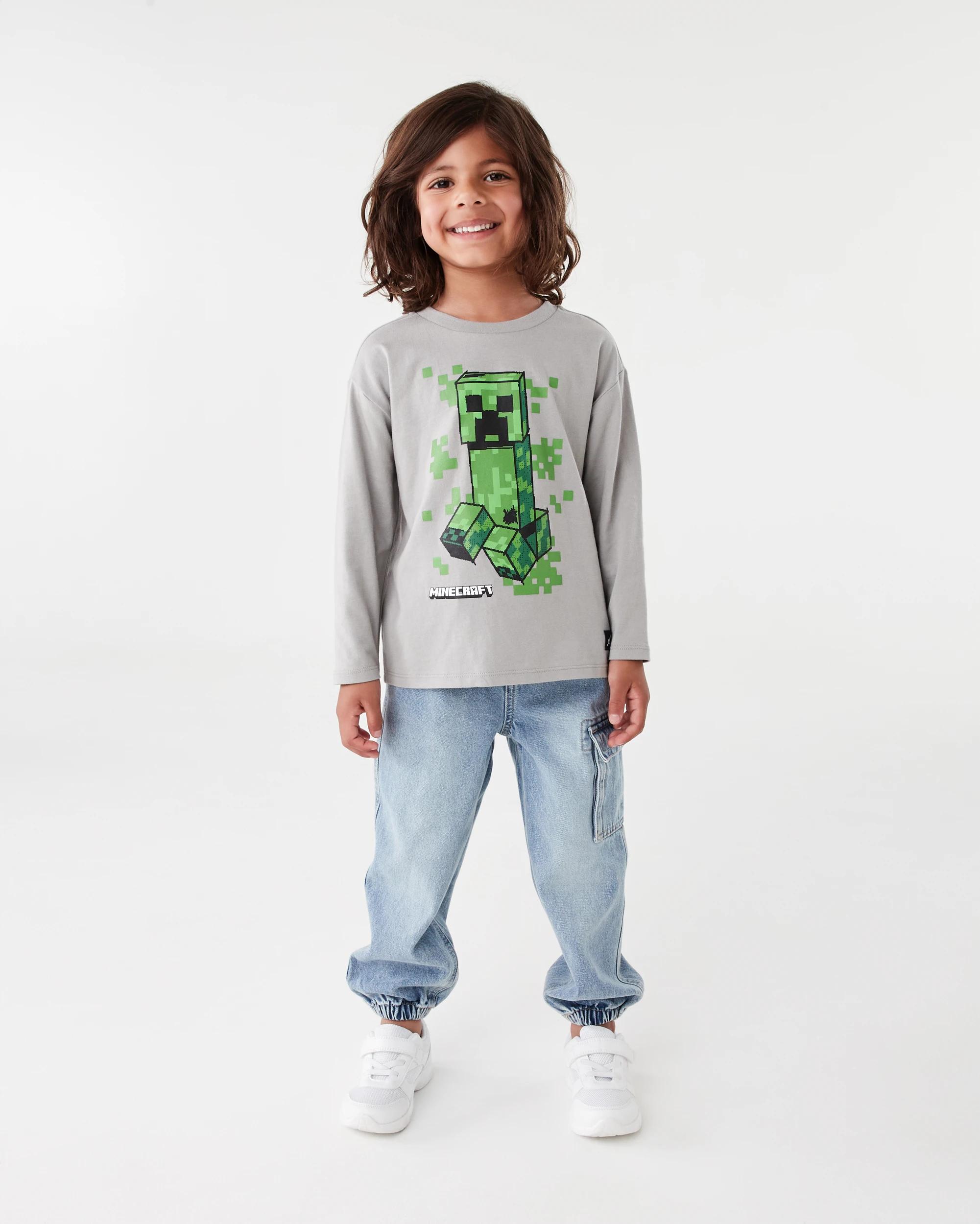 5 Minecraft License Long Sleeve T-shirt Minecraft, 5 of 6