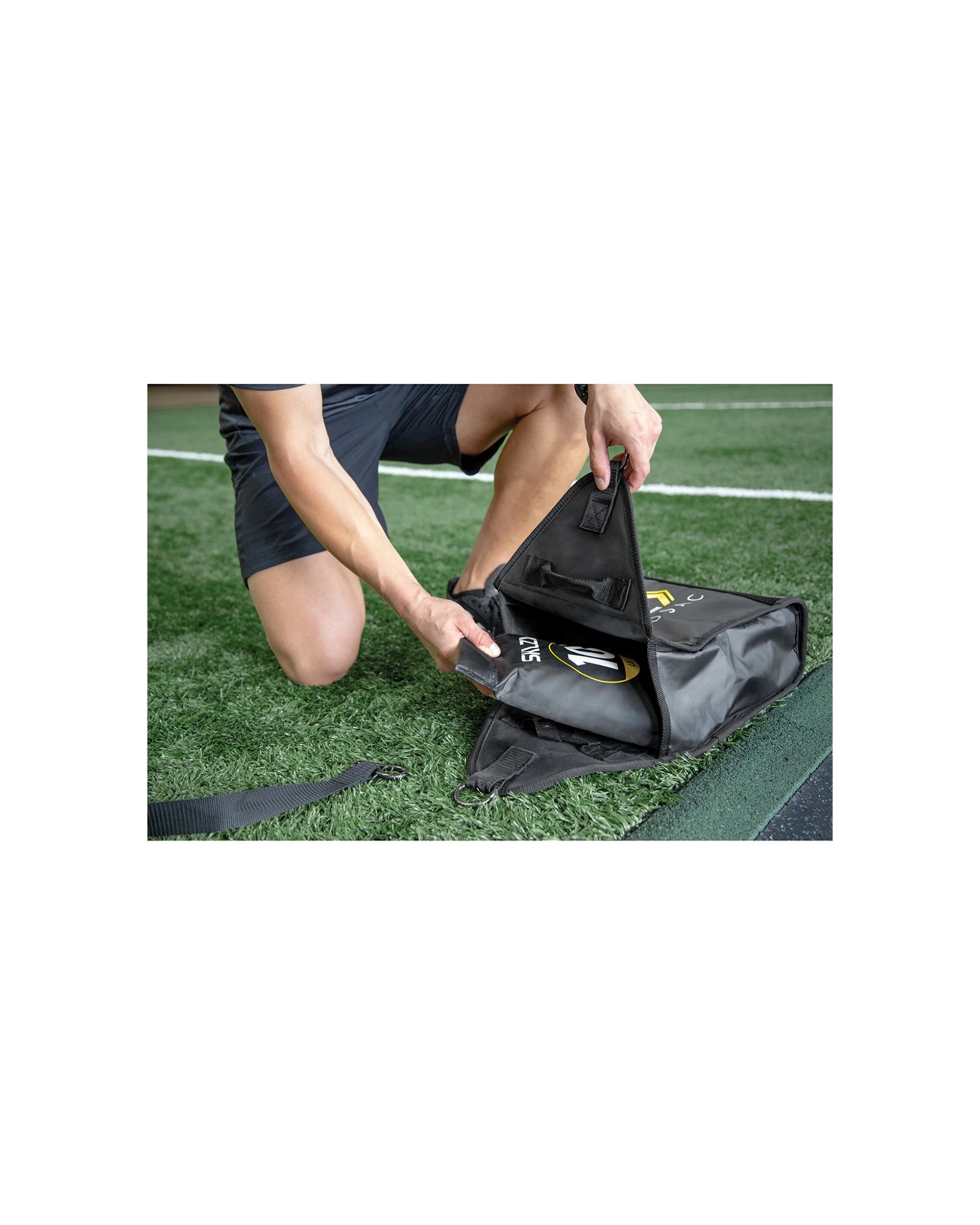 7 SKLZ SpeedSac Resistance Sled Adjustable Weights 3 Sandbags Speed Training - Black, 7 of 8