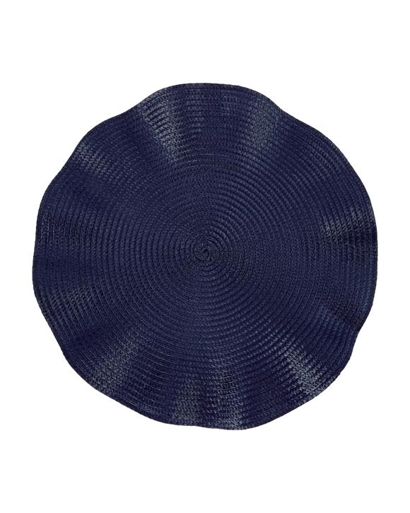 Blue Weave Ruffle Placemat