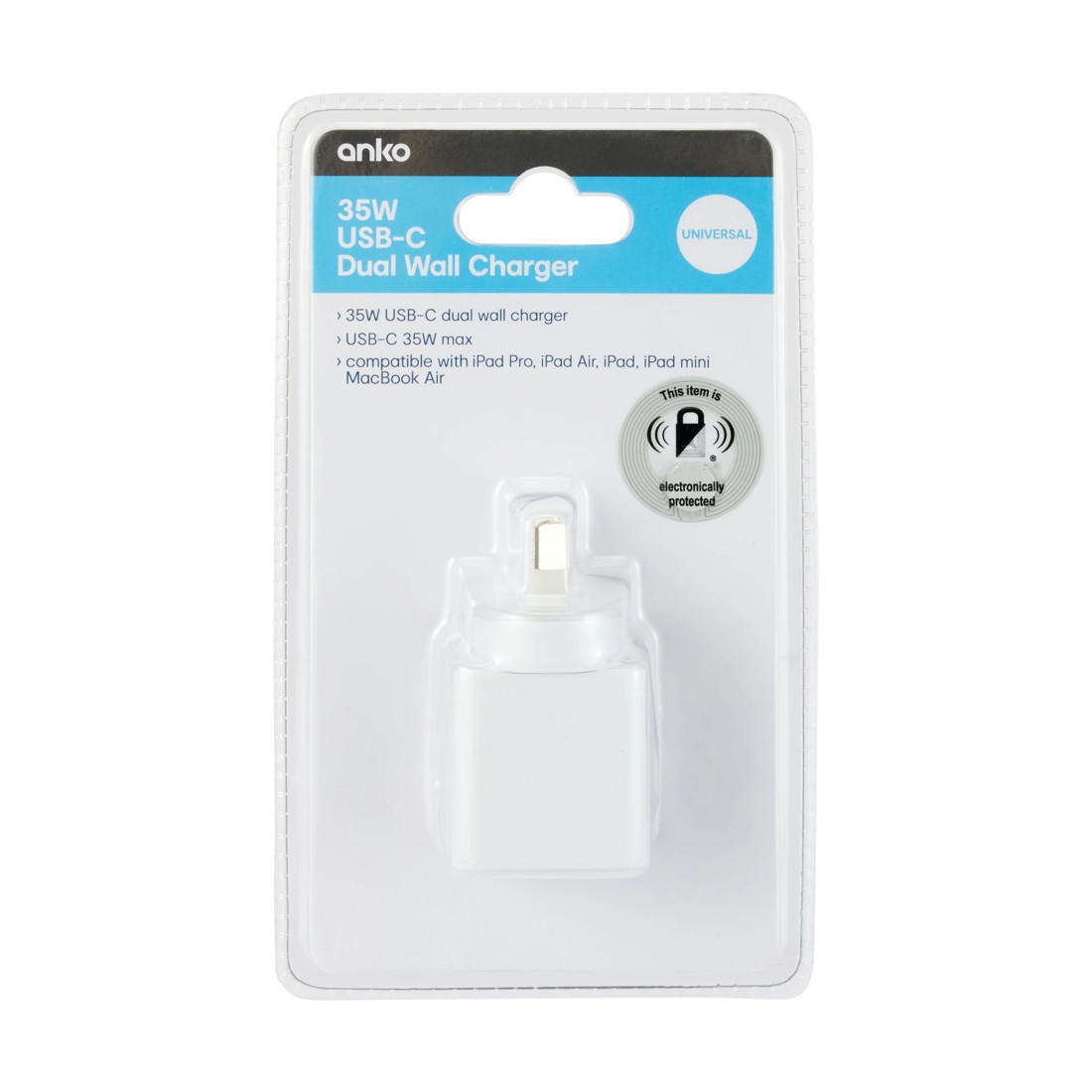 5 35W USB-C Dual Wall Charger - White, 5 of 5