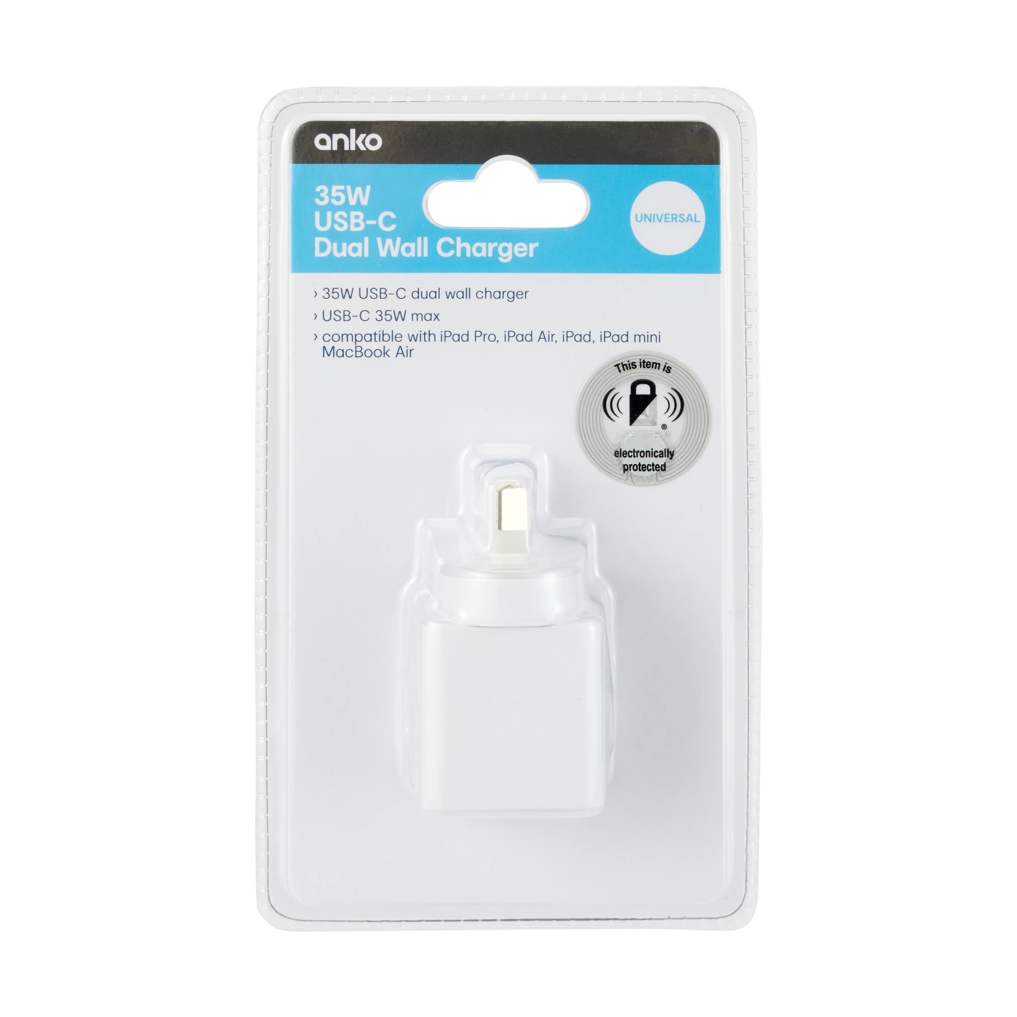5 35W USB-C Dual Wall Charger - White, 5 of 5