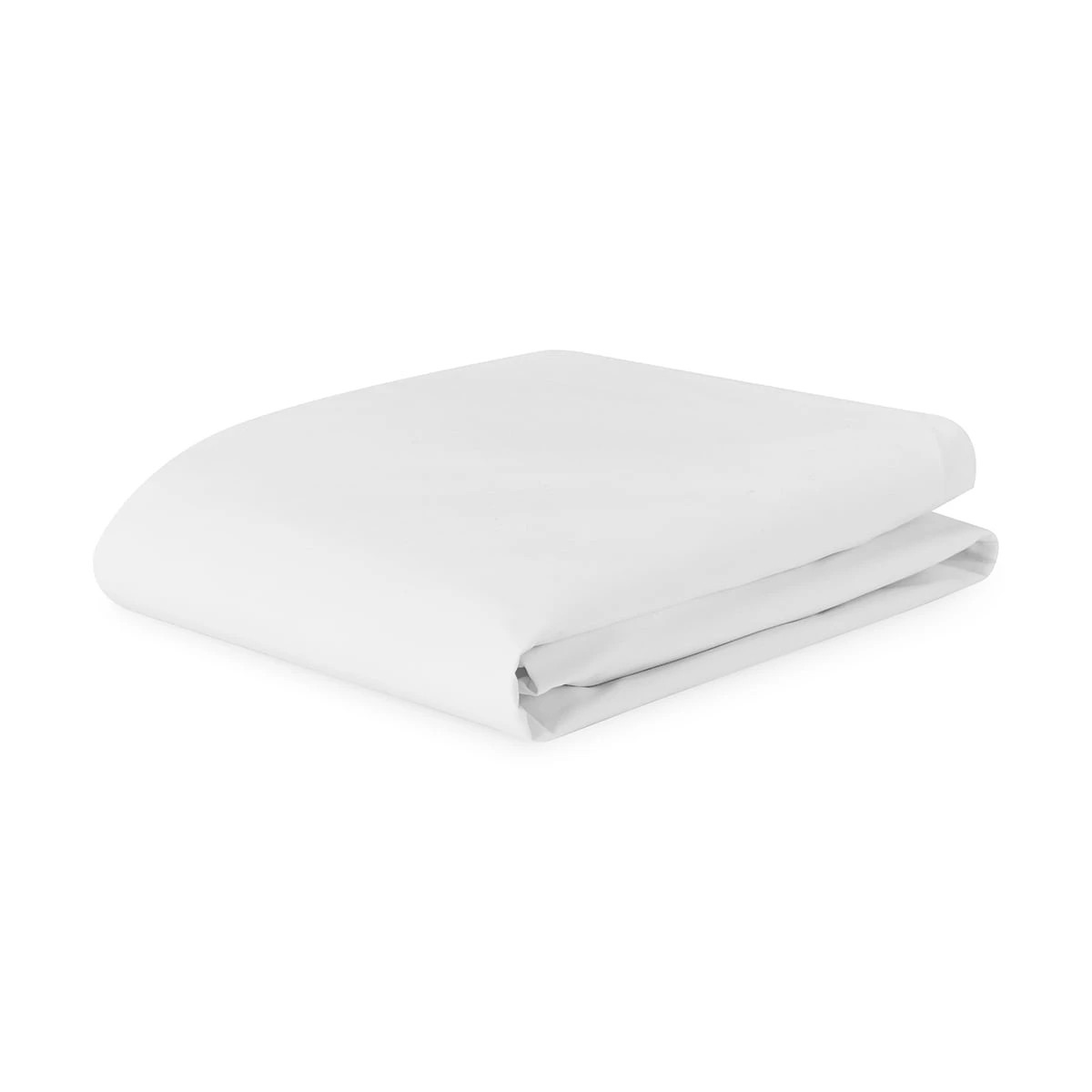 2 250 Thread Count Cotton Rich Fitted Sheet - Double Bed, White, 2 of 3