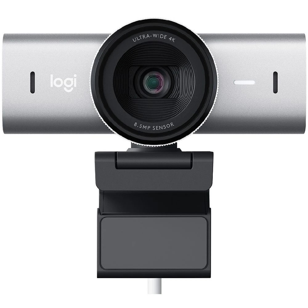 1 Logitech MX Brio 4K Webcam Pale Grey, 1 of 8