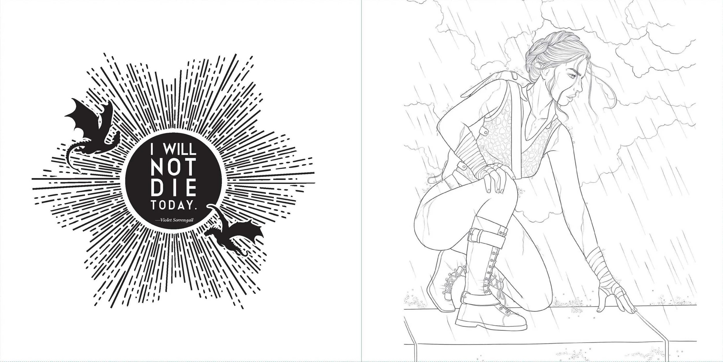 3 Fourth Wing: The Official Colouring Book, 3 of 4