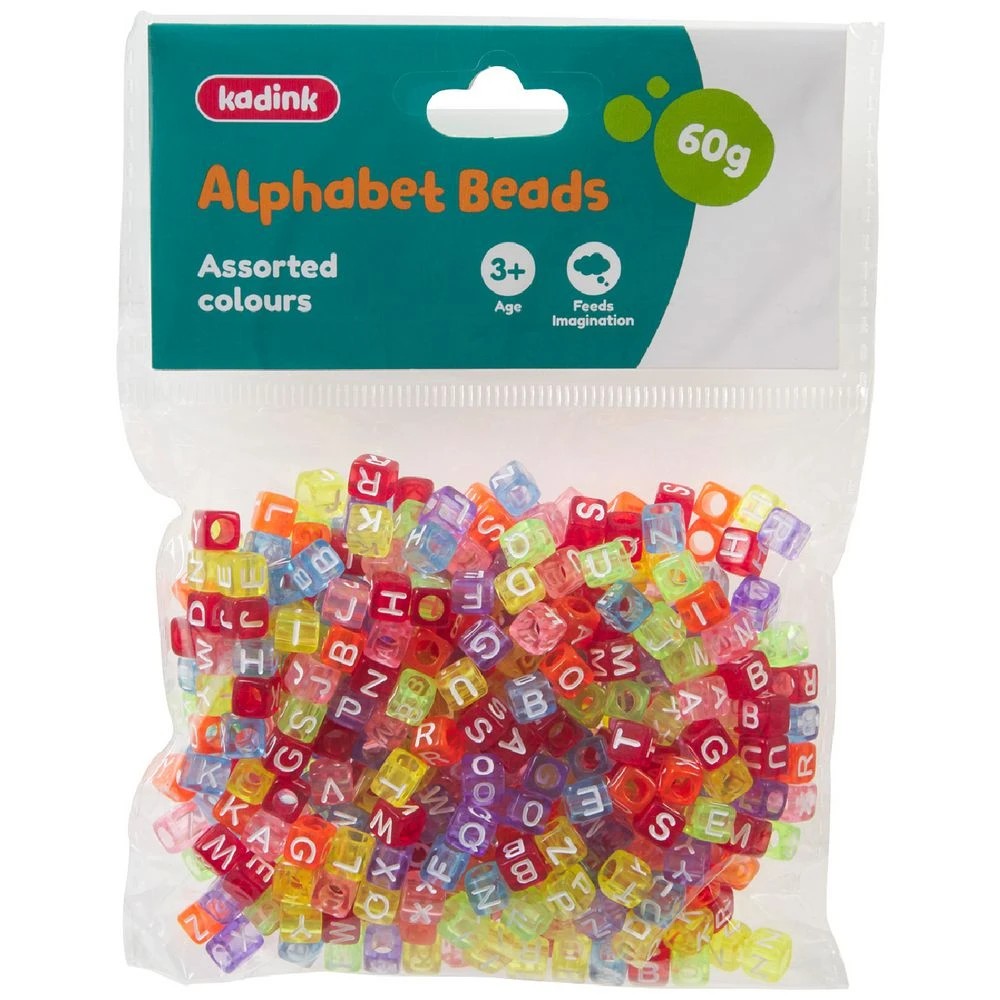 1 Kadink Plastic Beads Alphabet 60g, 1 of 3