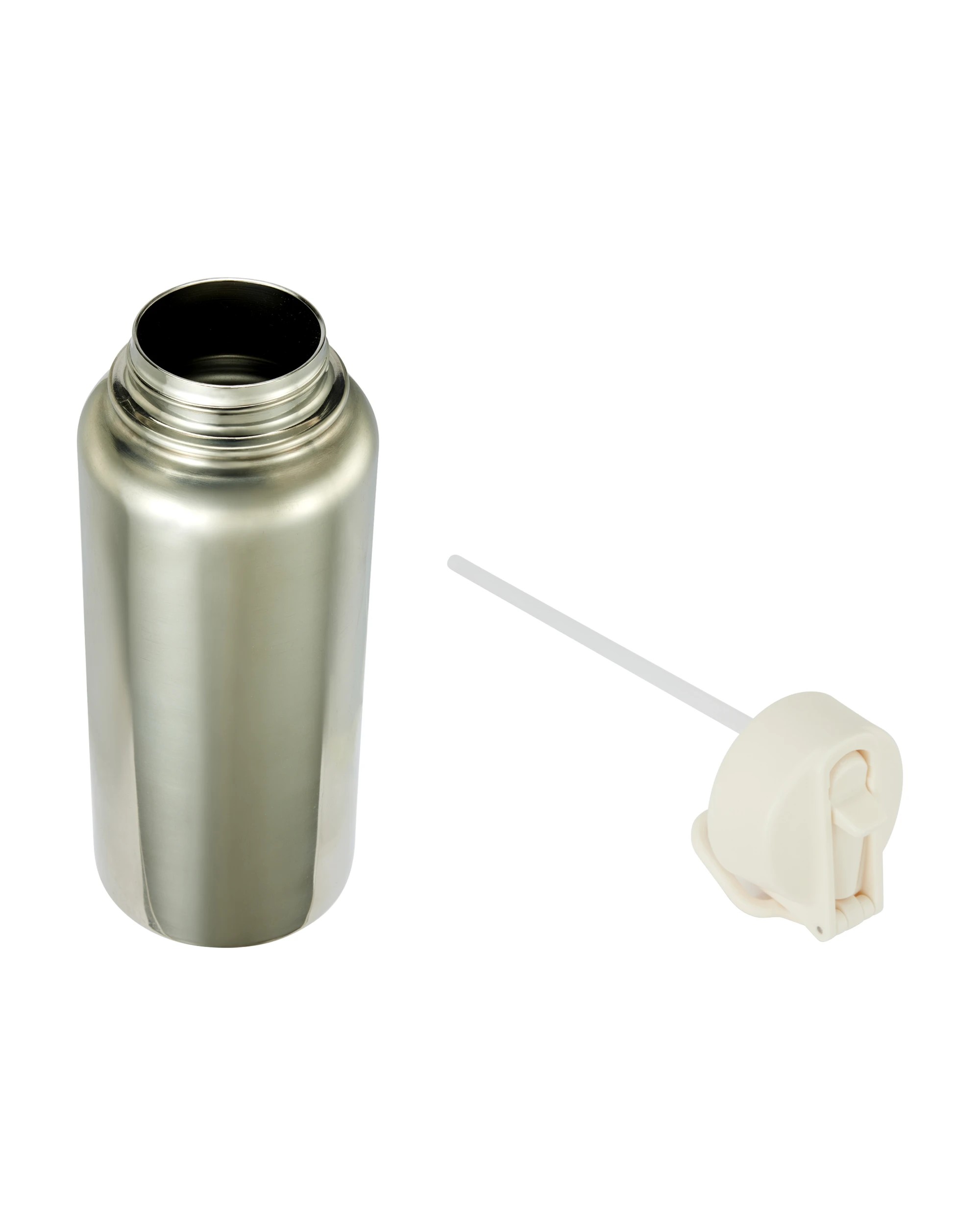 4 960ml Chrome Double Wall Insulated Cylinder Drink Bottle, 4 of 5