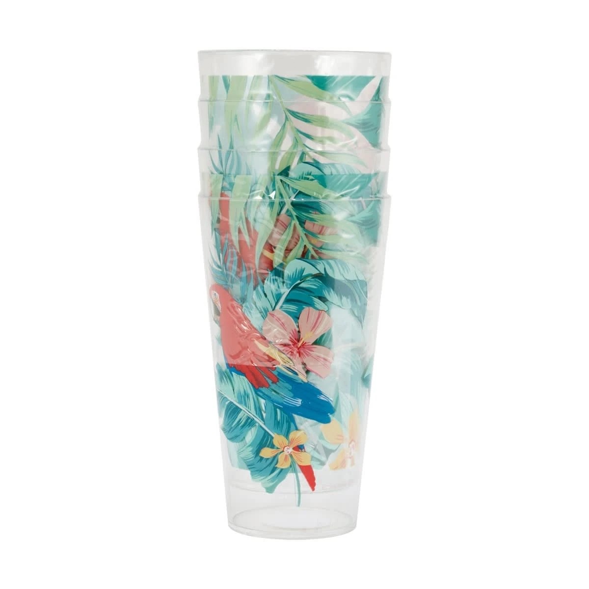 6 4 Floral Acrylic Hiball Glasses, 6 of 6