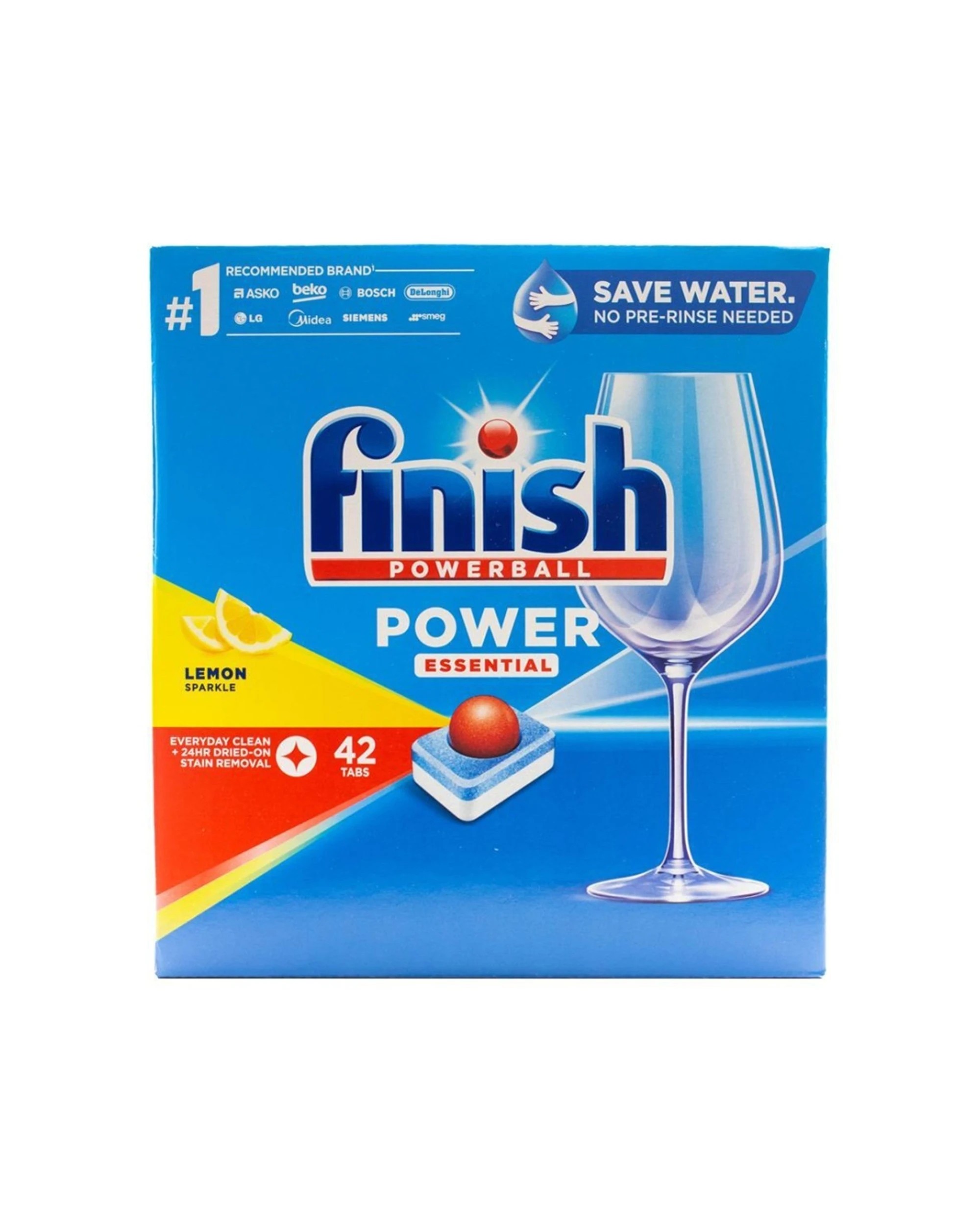 1 Finish 42pc Finish Powerball Dishwashing Tablets Lemon Sparkle No Pre-Rinse, 1 of 4