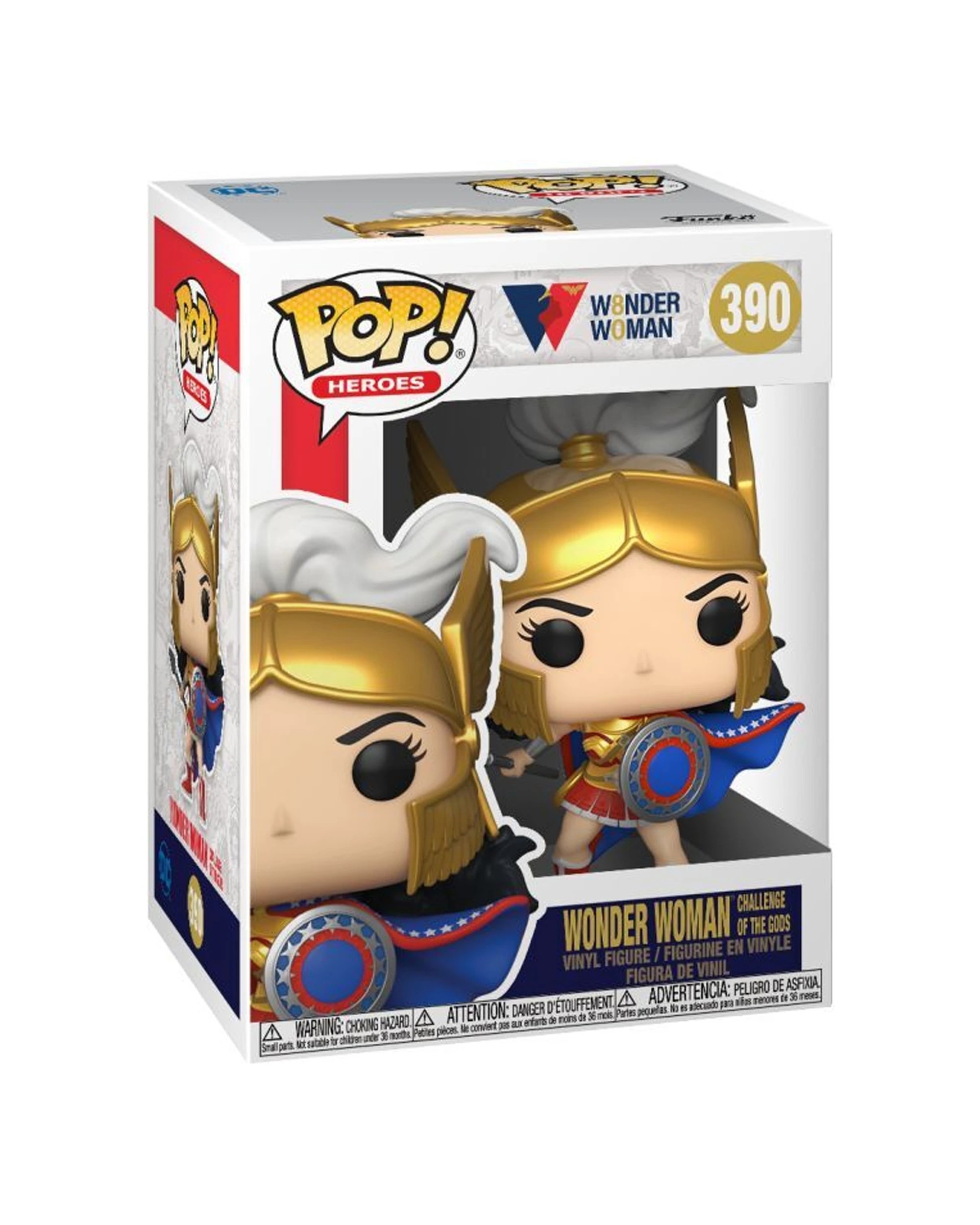 3 Pop Vinyl Figurine Wonder Woman 80th Anniversary - Challenge Of The Gods - Multi, 3 of 3