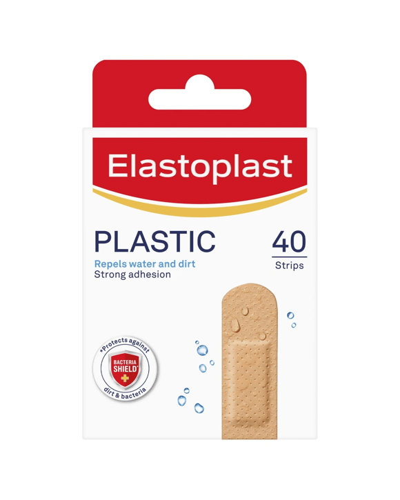 Elastoplast 40 Pack Plastic Water-Resistant Plasters