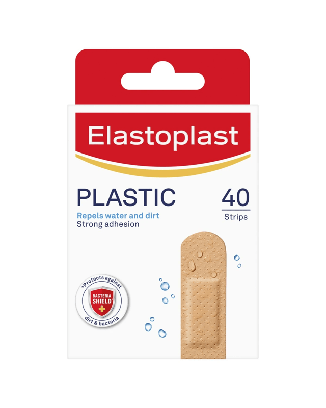 Elastoplast 40 Pack Plastic Water-Resistant Plas