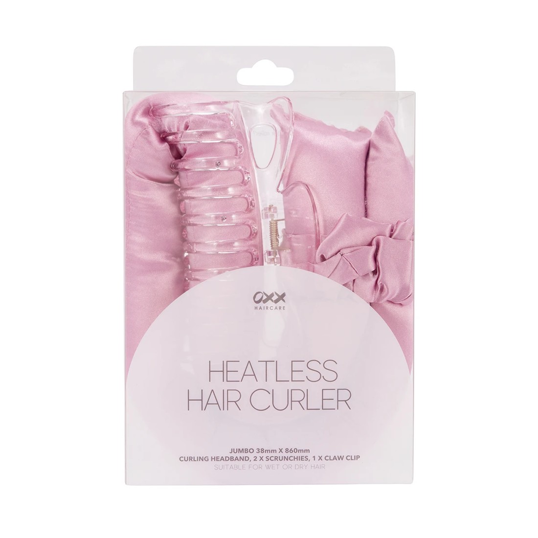 7 OXX Haircare 4 Piece Heatless Hair Curler Set - Pink, 7 of 8