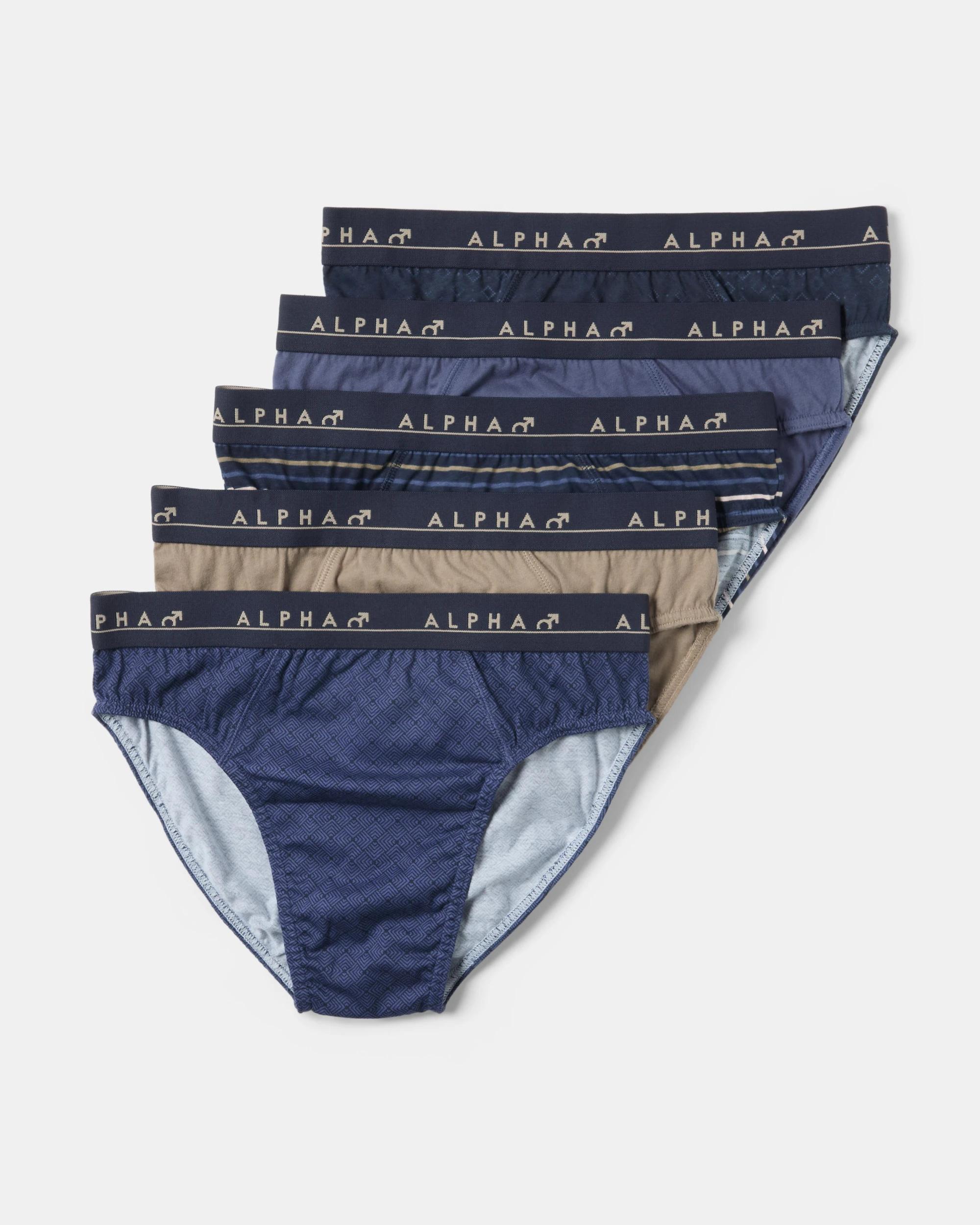 1 5 Pack Printed Briefs 50s Geo 2, 1 of 10