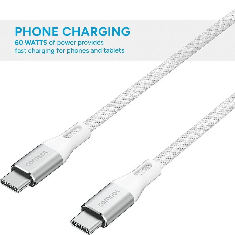 4 Comsol USB-C Cable 3m White, 4 of 4