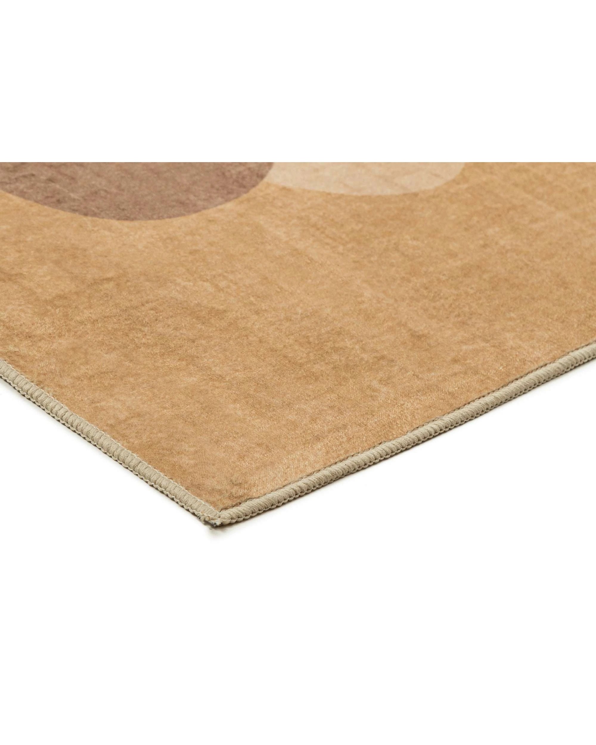 4 Loopsie Pomar Printed Mustard Washable Rug-370cm x 270cm - Brown, 4 of 9