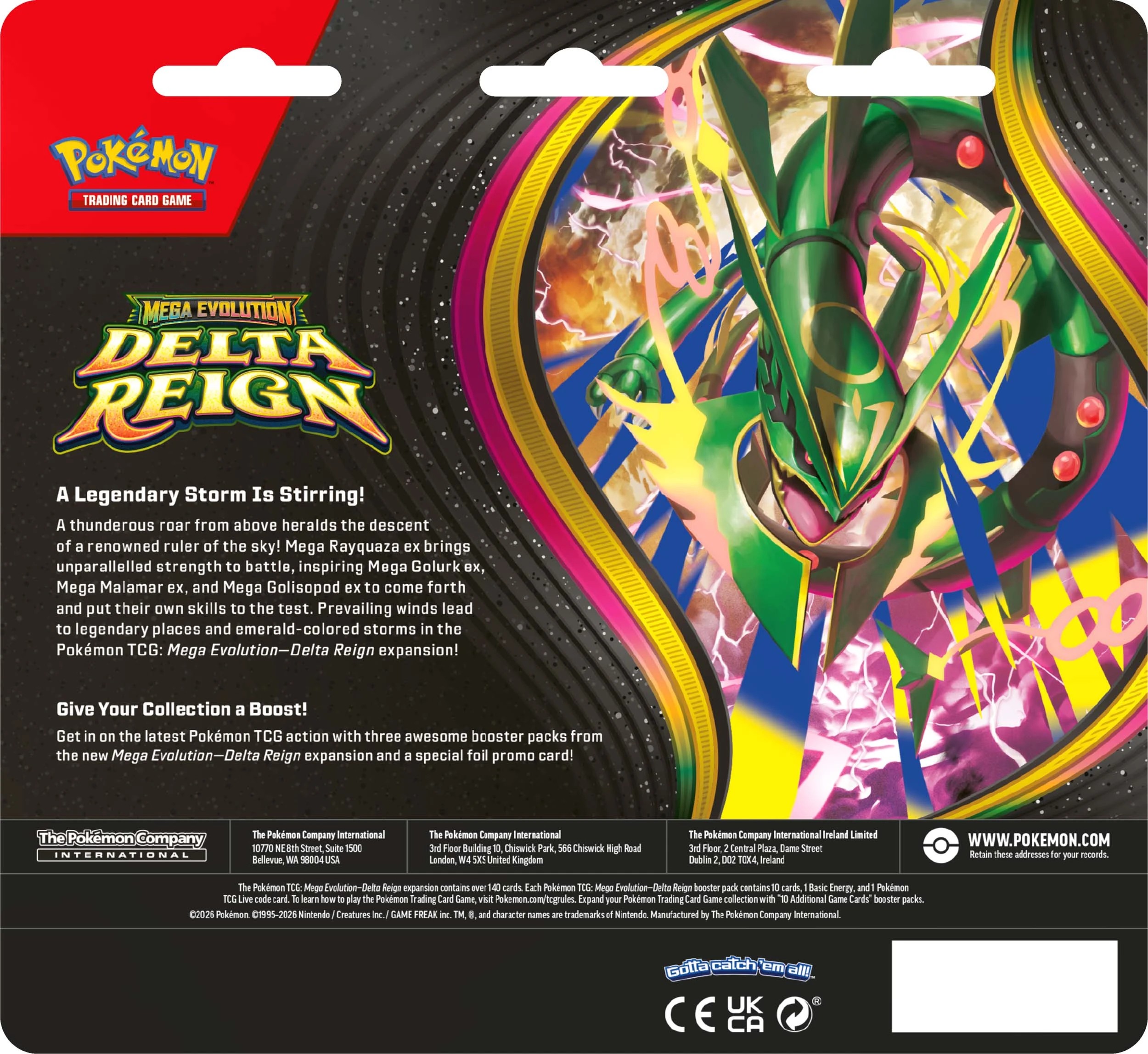 2 Pokemon TCG: Mega Evolution - Delta Reign Three-Booster Blister, 2 of 2