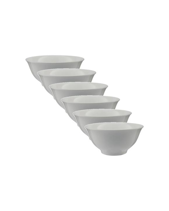 Maxwell & Williams 6x Rice Bowl Porcelain Microwave Oven Safe 13x6cm Dinnerware Set - White