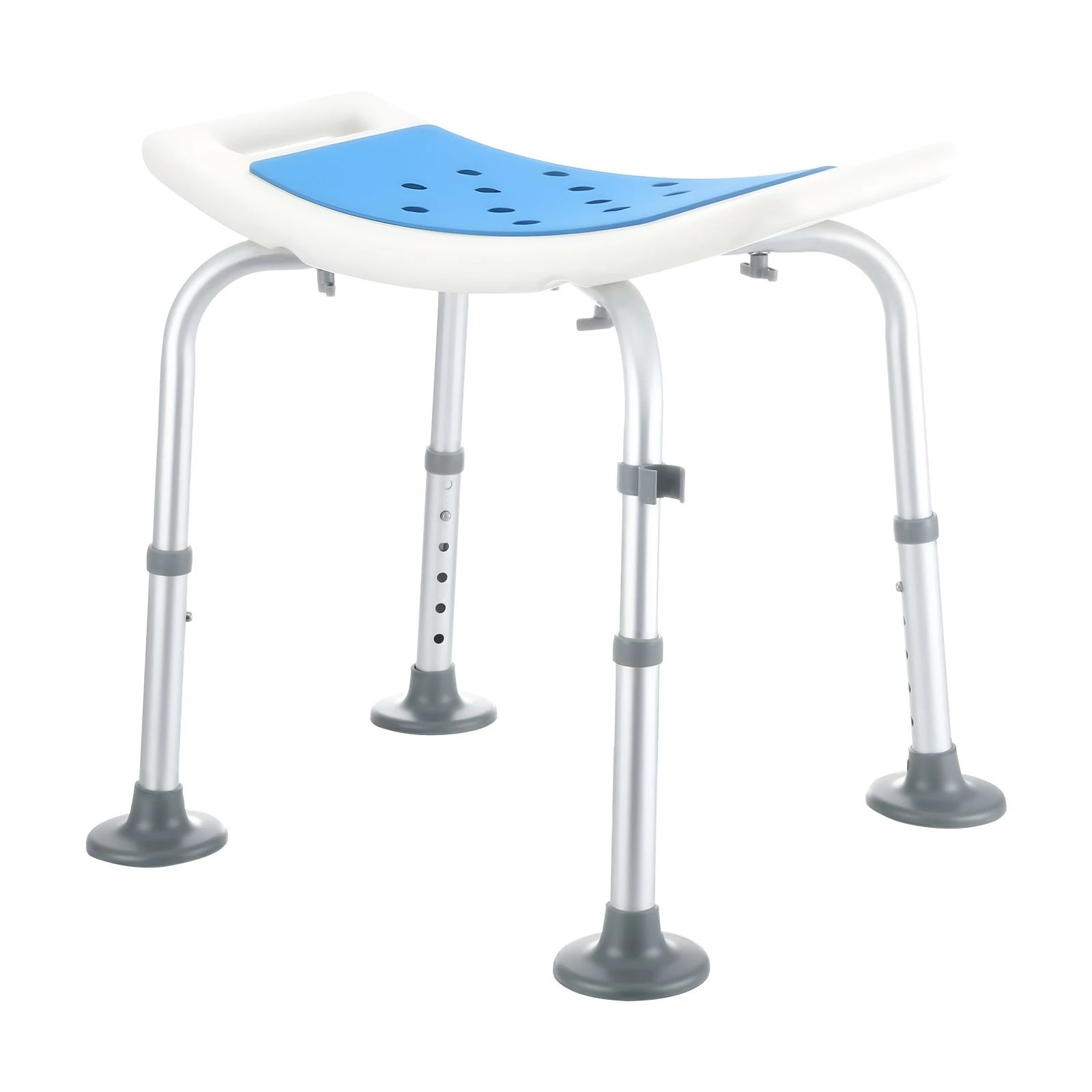 3 Ausway Adjustable Shower Chair Bathroom Stool Bath Seat Medical Mobility Aid for Elderly Disabled 150kg, 3 of 6