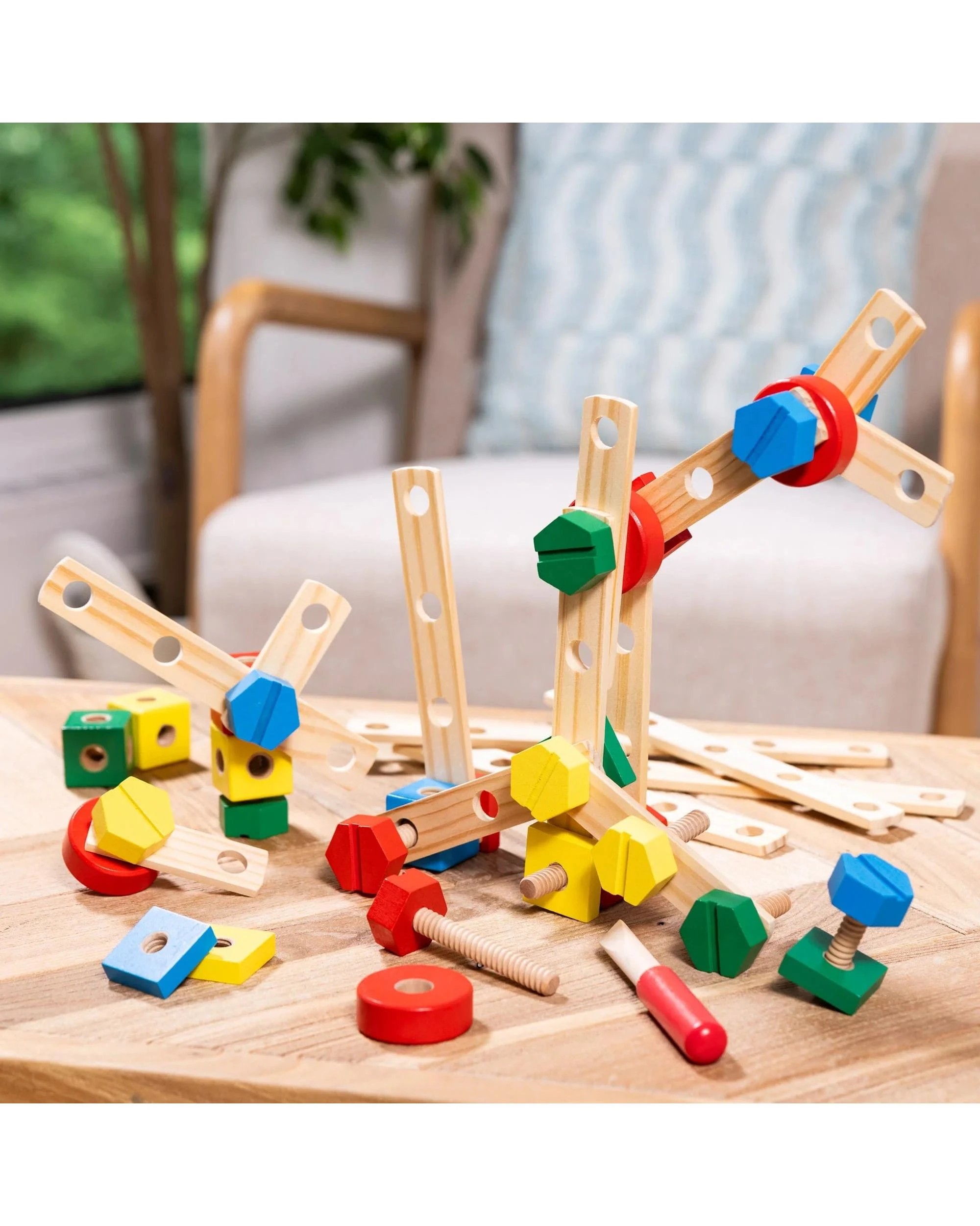 4 Melissa and Doug Construction Set in a Box Classic Toy, 4 of 7