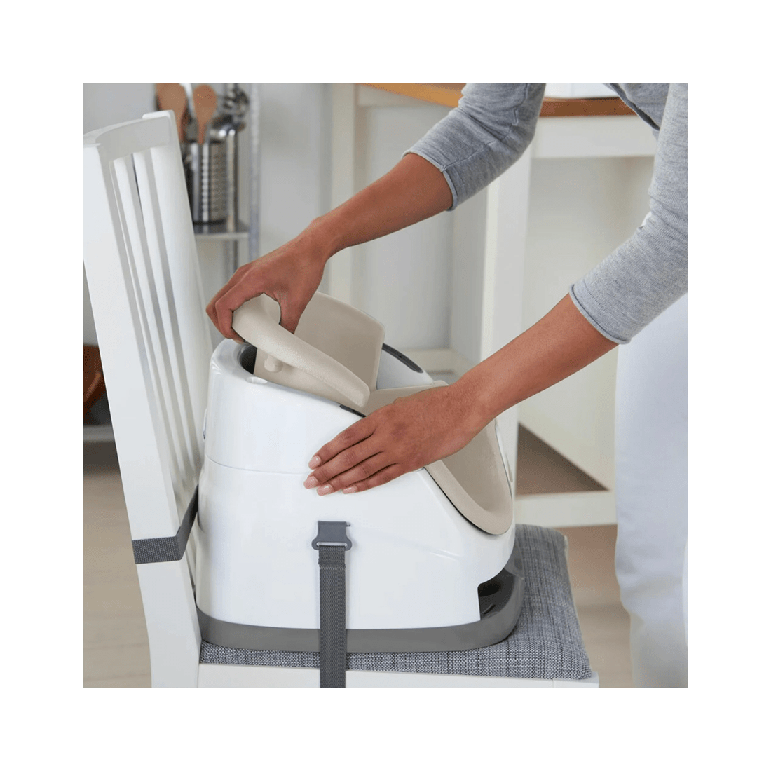 8 Ingenuity 2 In 1 Baby Feeding  Booster Chair Seat - Cashmere
 - Natural, 8 of 10