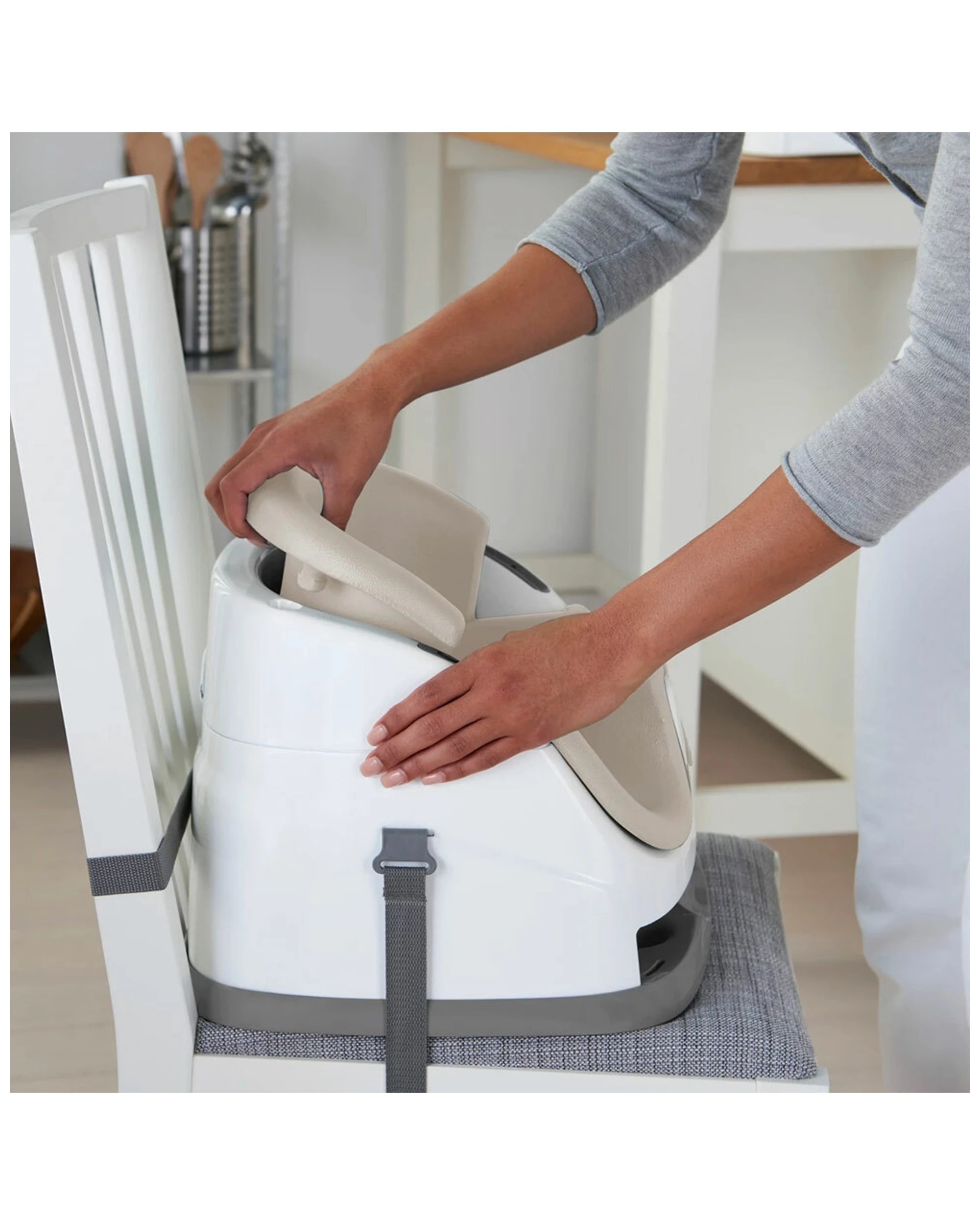 8 Ingenuity 2 In 1 Baby Feeding  Booster Chair Seat - Cashmere
 - Natural, 8 of 10