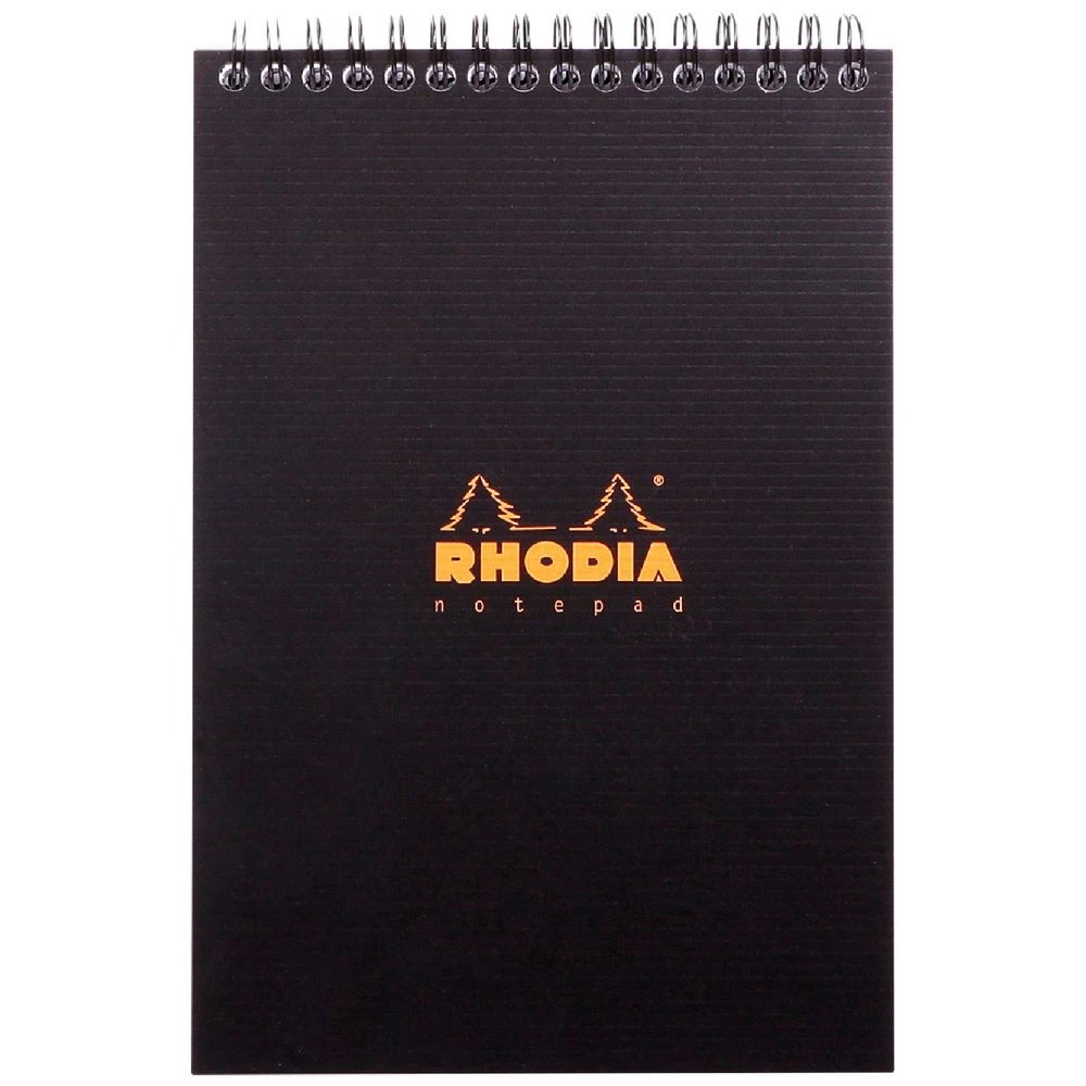 1 Rhodia Rhodiactive A5 Ruled Notepad Black 80 Sheets, 1 of 3