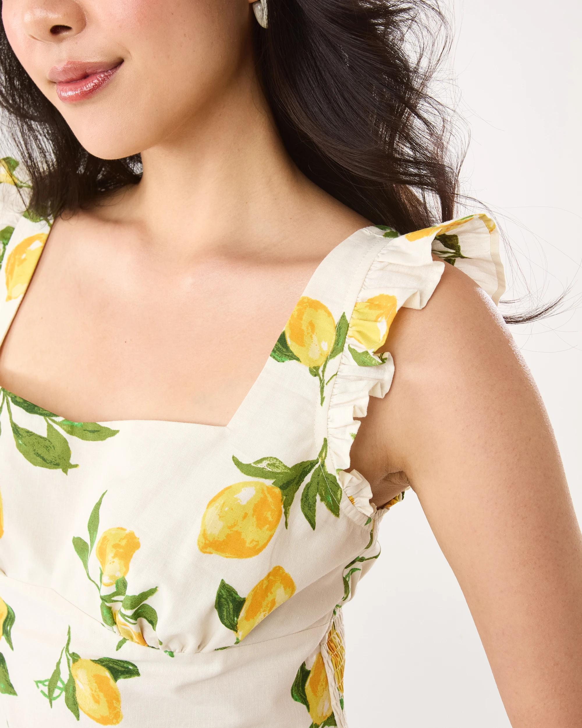 7 Sleeveless Square Neck Frill Top Lemons, 7 of 7