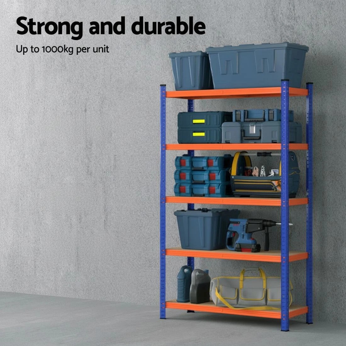 2 5 x 1.8M Giantz Garage Shelving Warehouse Rack - Multi, 2 of 4