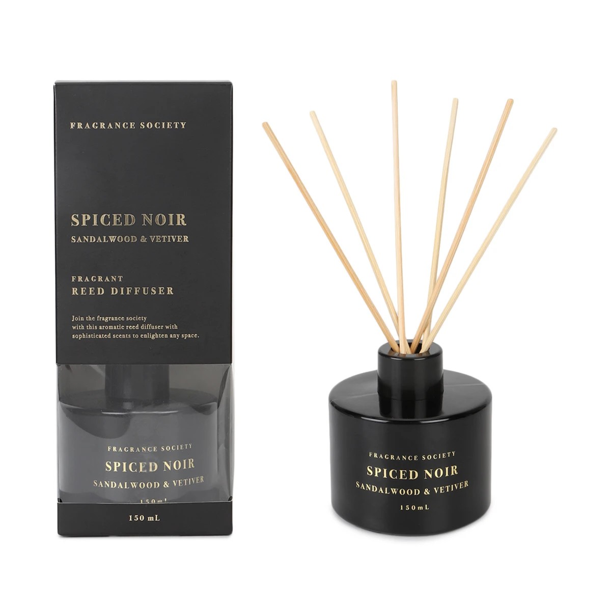 1 Spiced Noir Fragrant Reed Diffuser 150ml, 1 of 6