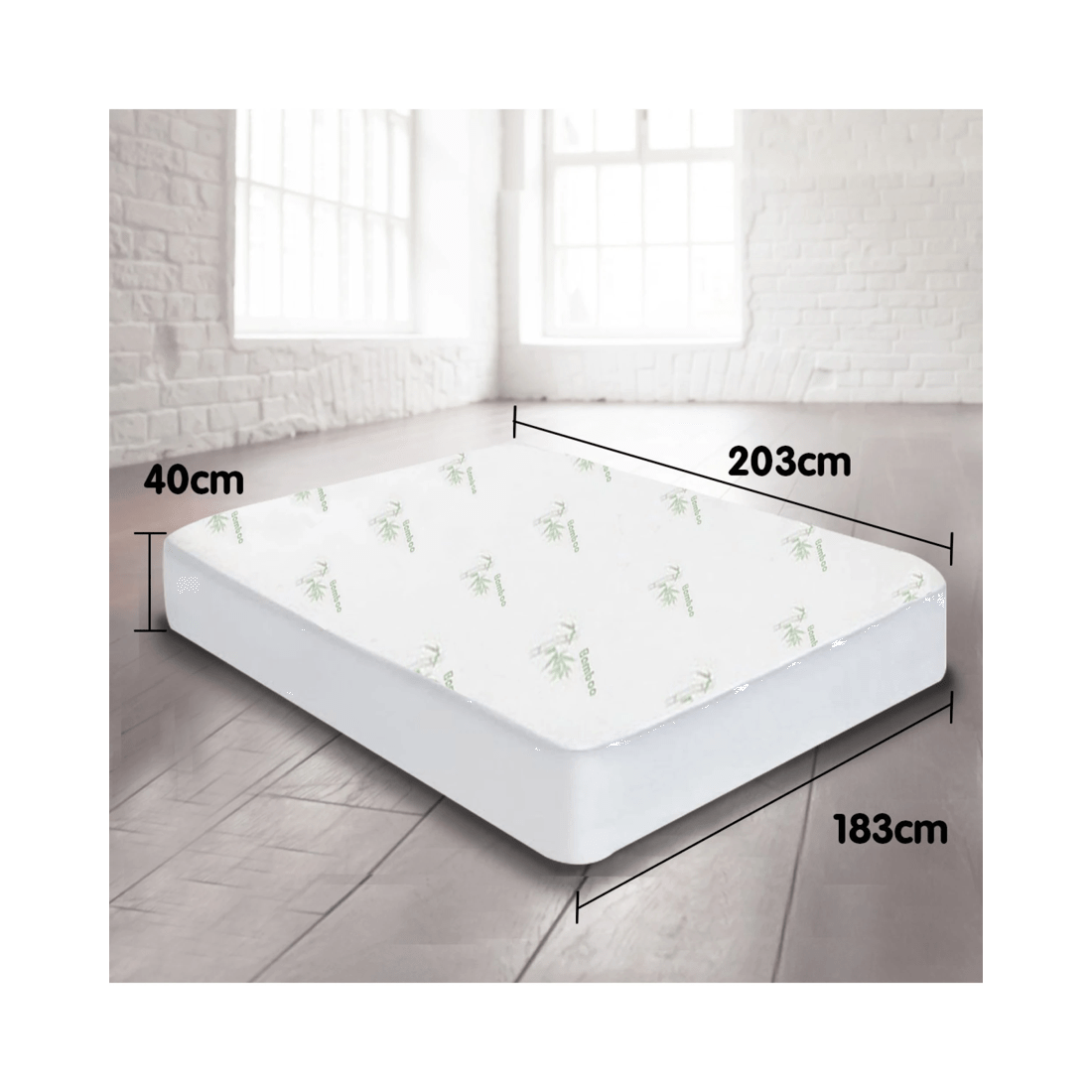 4 Laura Hill Bamboo Mattress Protector- King, 4 of 8