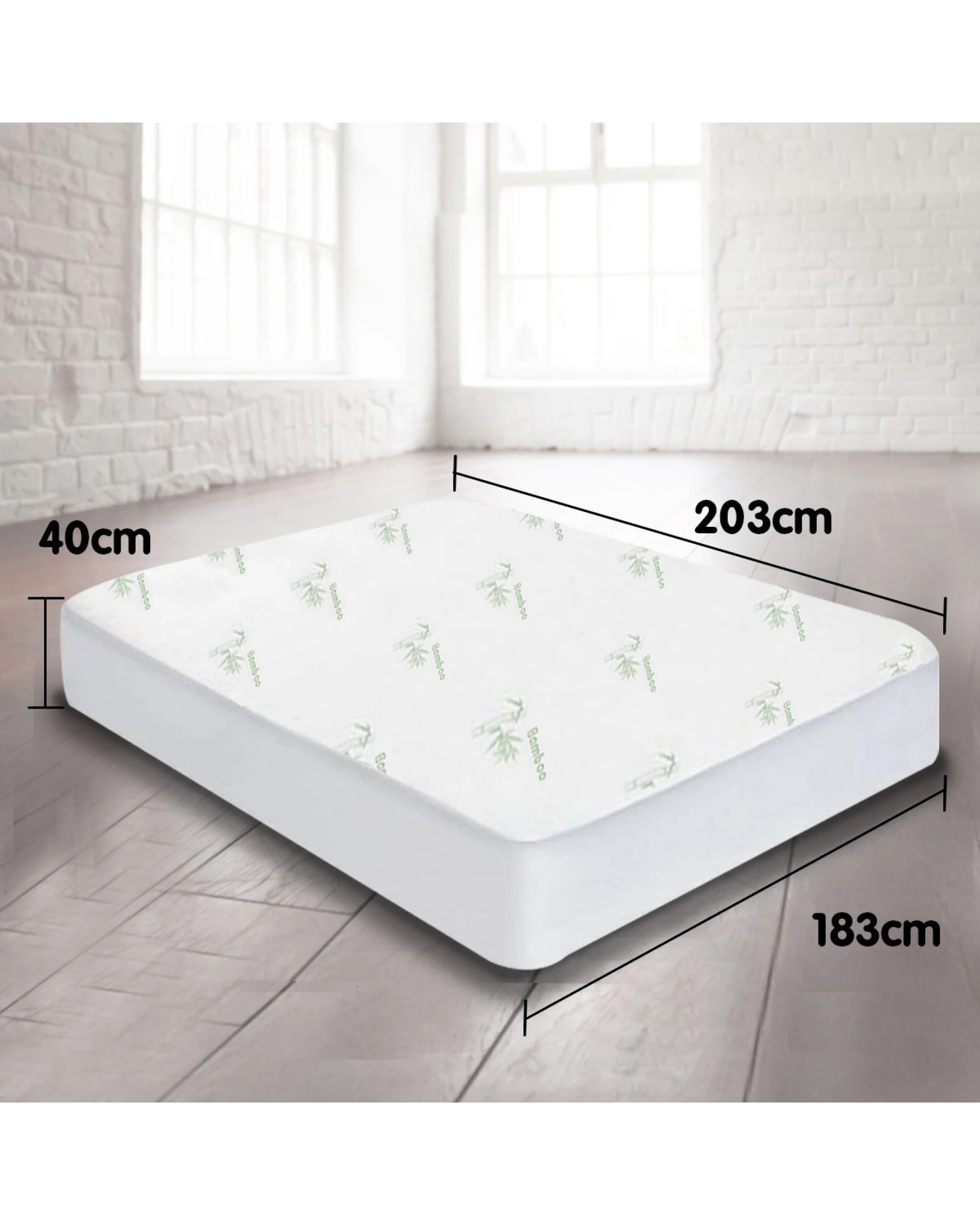 4 Laura Hill Bamboo Mattress Protector- King, 4 of 8