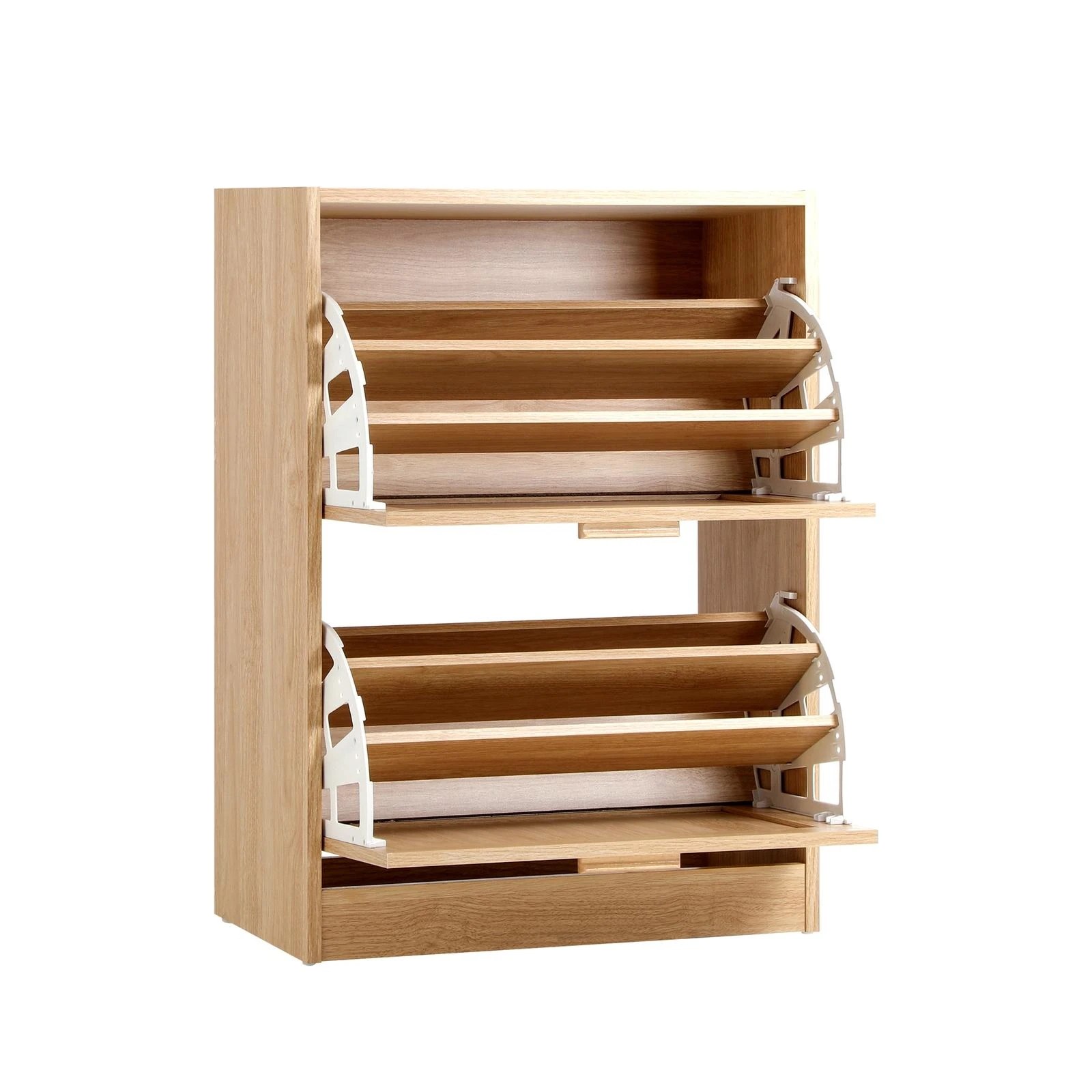 3 Oikiture Shoe Cabinet Storage 2 Doors Shoes Rack Organiser Rattan Shelf 30 Pairs
 - Natural, 3 of 9