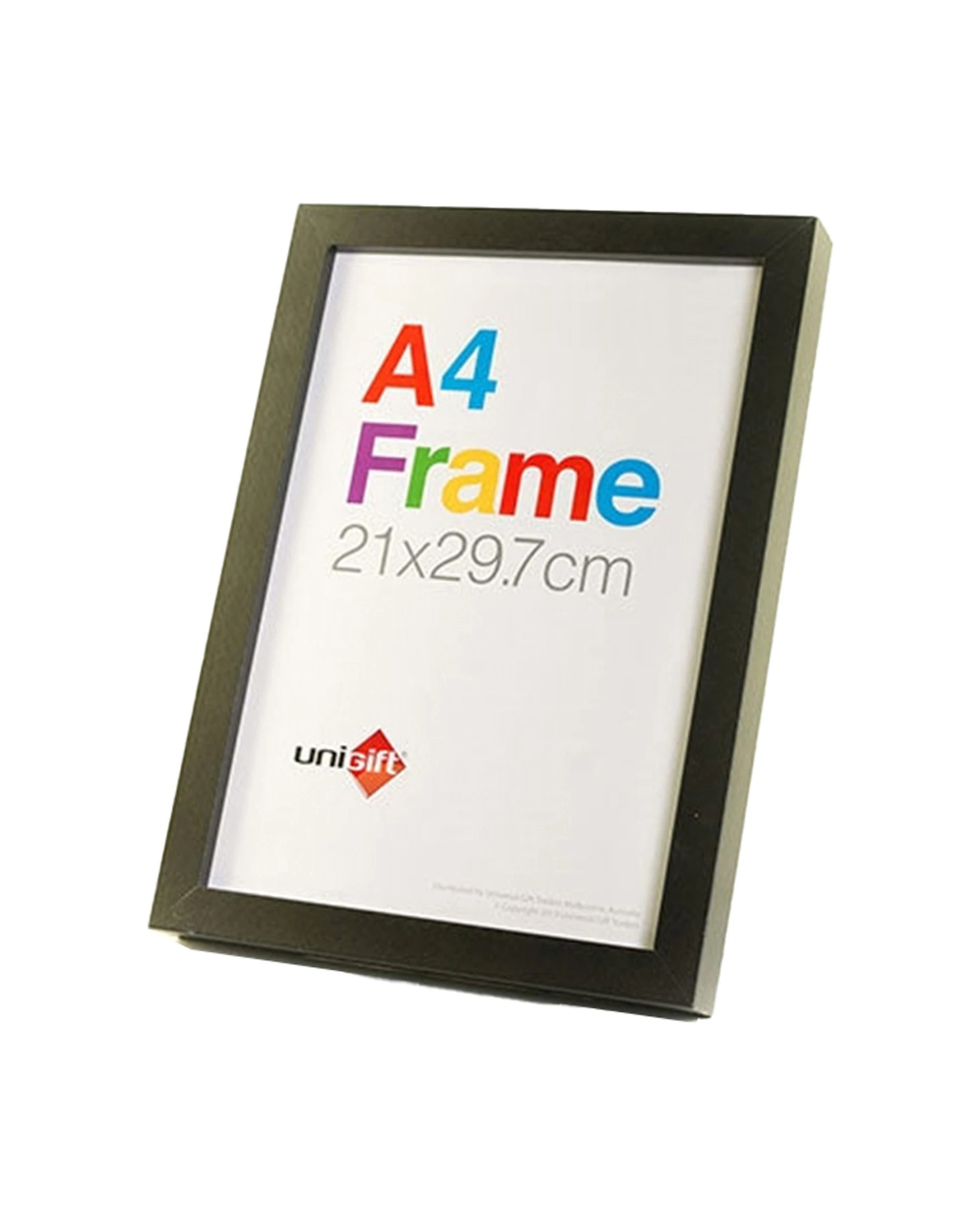 1 Unigift A4 Size Sleek Poster Picture Photo Frame Home Decor 21x29.7cm - Black, 1 of 1