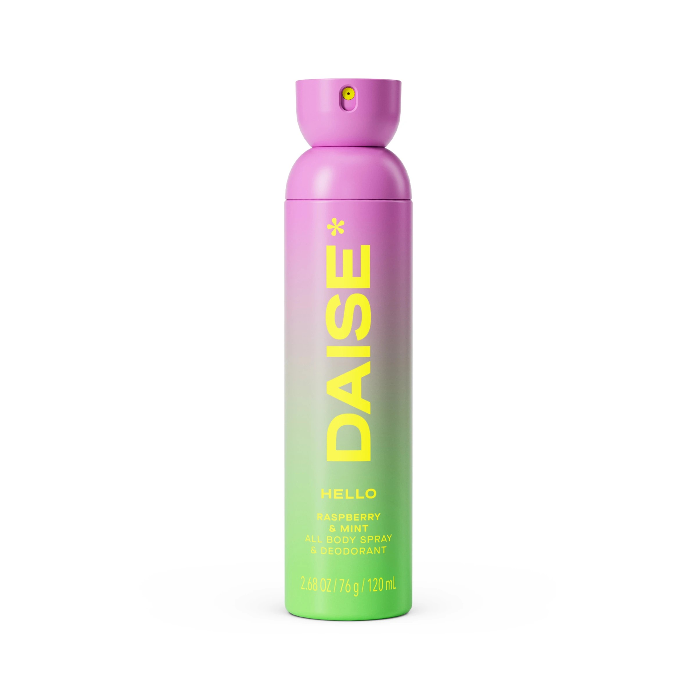 1 DAISE Hello All Body Spray and Deodorant 120ml - Raspberry and Mint, 1 of 6