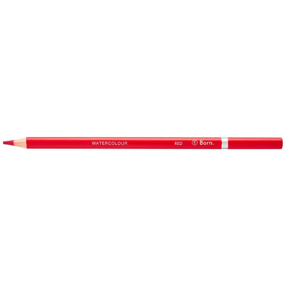 1 Born Premium Watercolour Pencil Red, 1 of 3