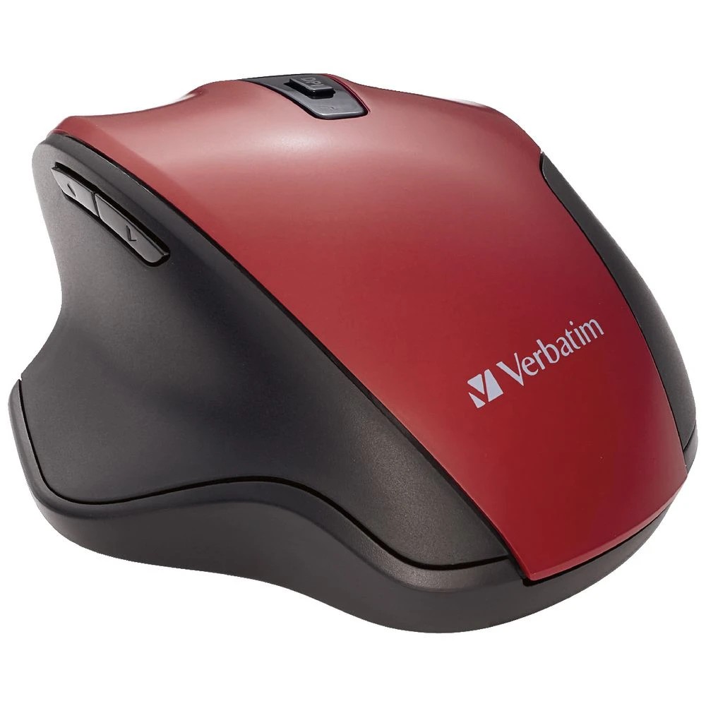 4 Verbatim Silent Ergonomic Wireless Mouse Red, 4 of 4