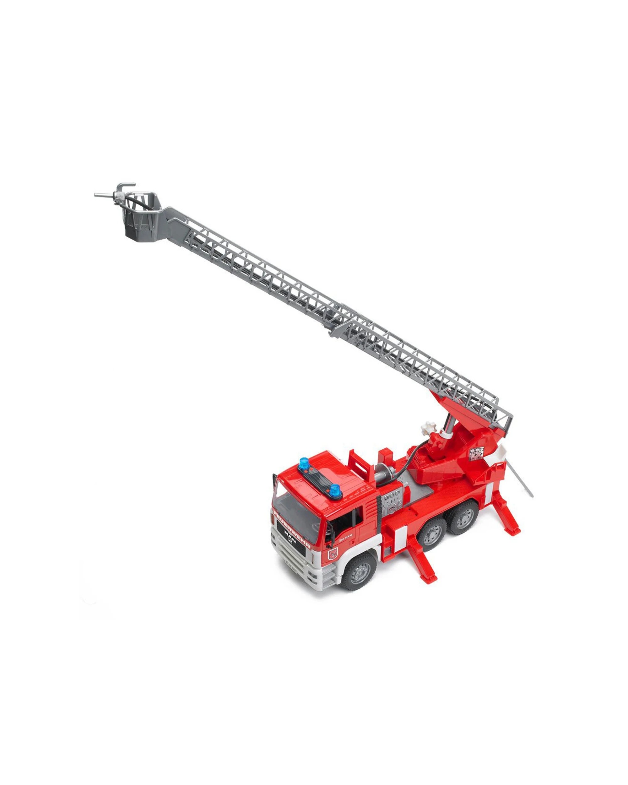 7 Bruder 1:16 47cm Fire Engine Truck With Water Pump Light Sound Toy 4 Years+ - Red, 7 of 7