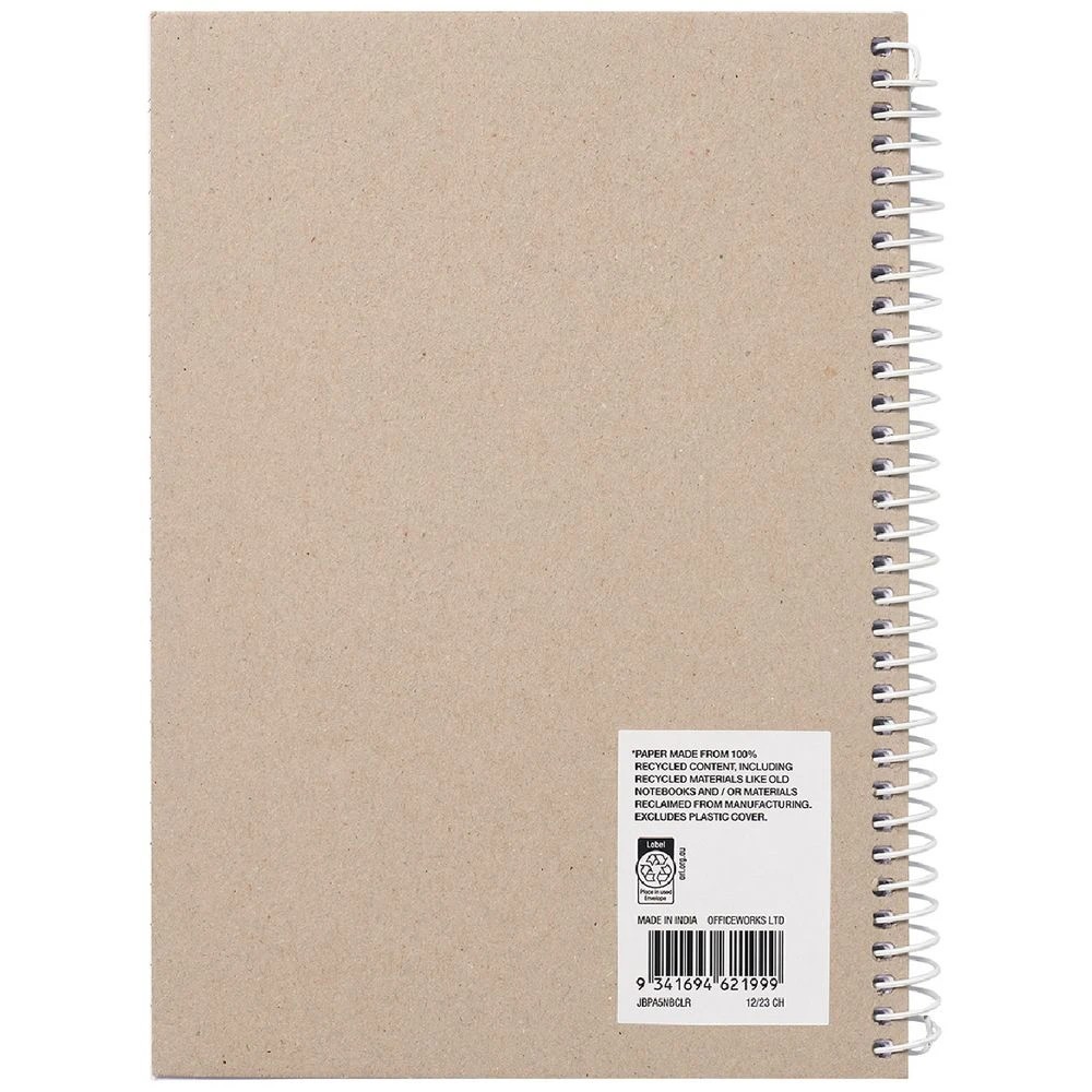 2 J.Burrows A5 PP Notebook Clear 200 Page, 2 of 3