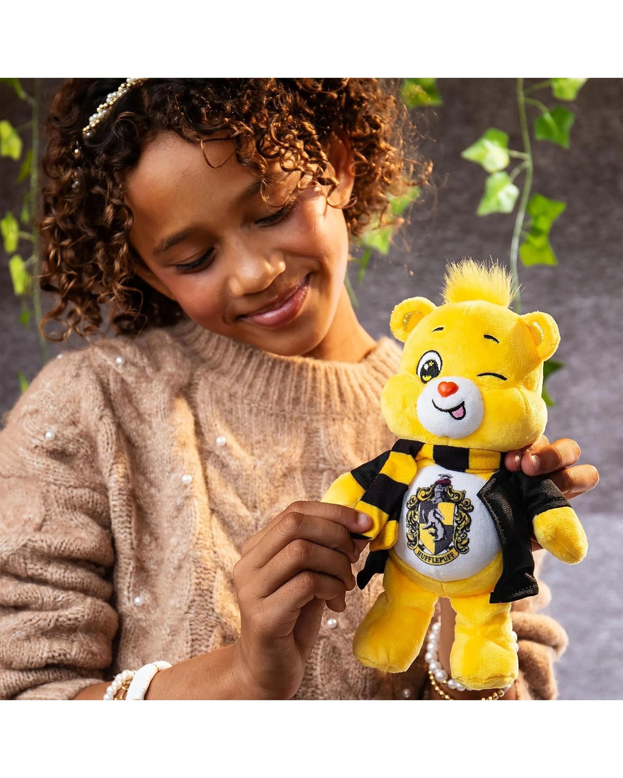 5 Care Bears X Harry Potter Funshine Hufflepuff  8 inch Plush, 5 of 7